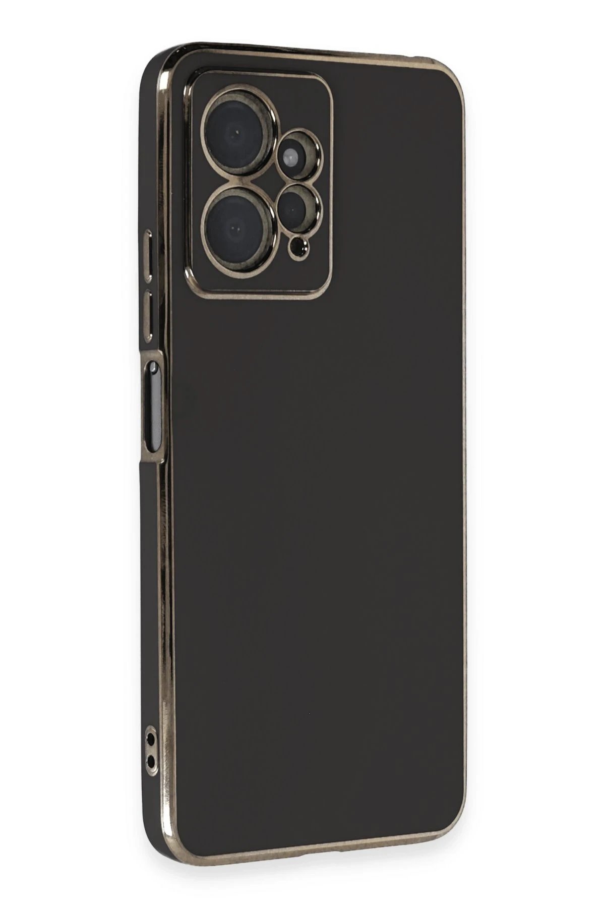 Newface Xiaomi Redmi Note 12 4G Kılıf Volet Silikon - Siyah