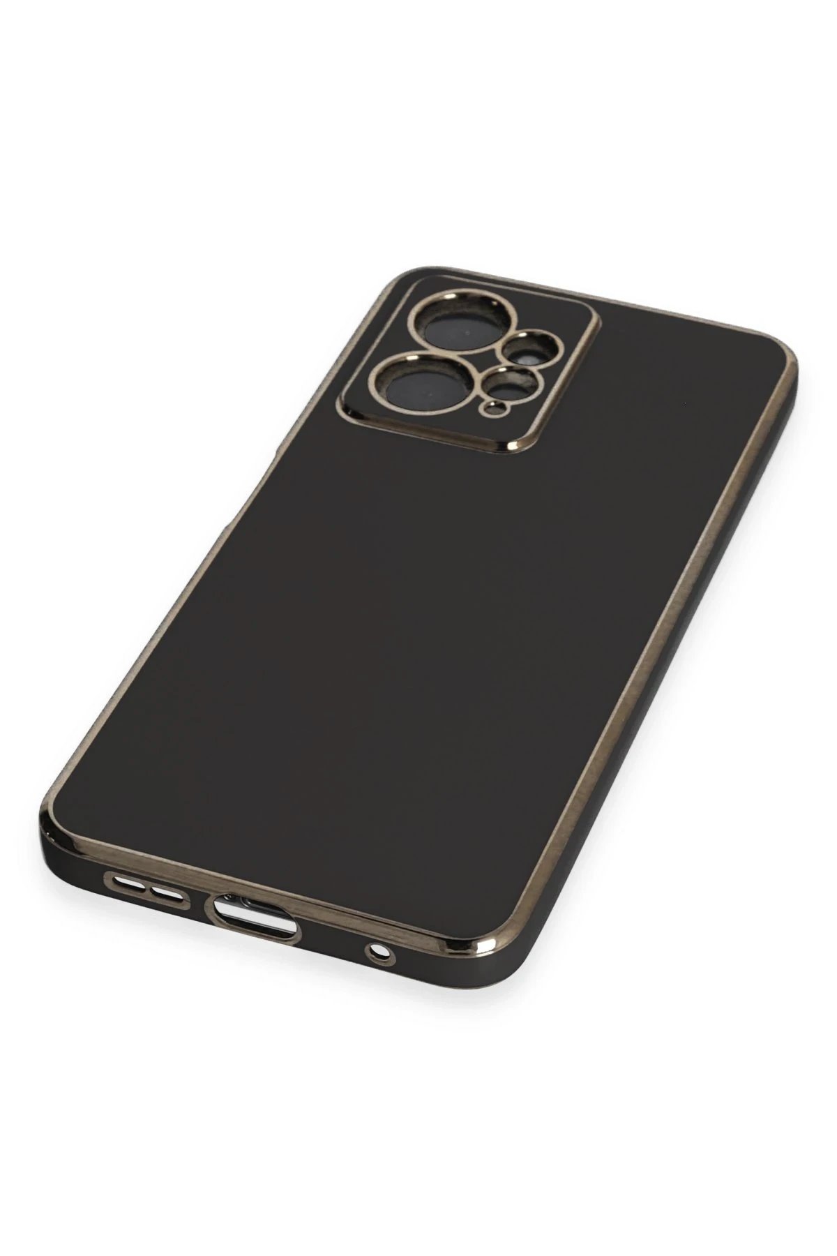 Newface Xiaomi Redmi Note 12 4G Kılıf Volet Silikon - Siyah