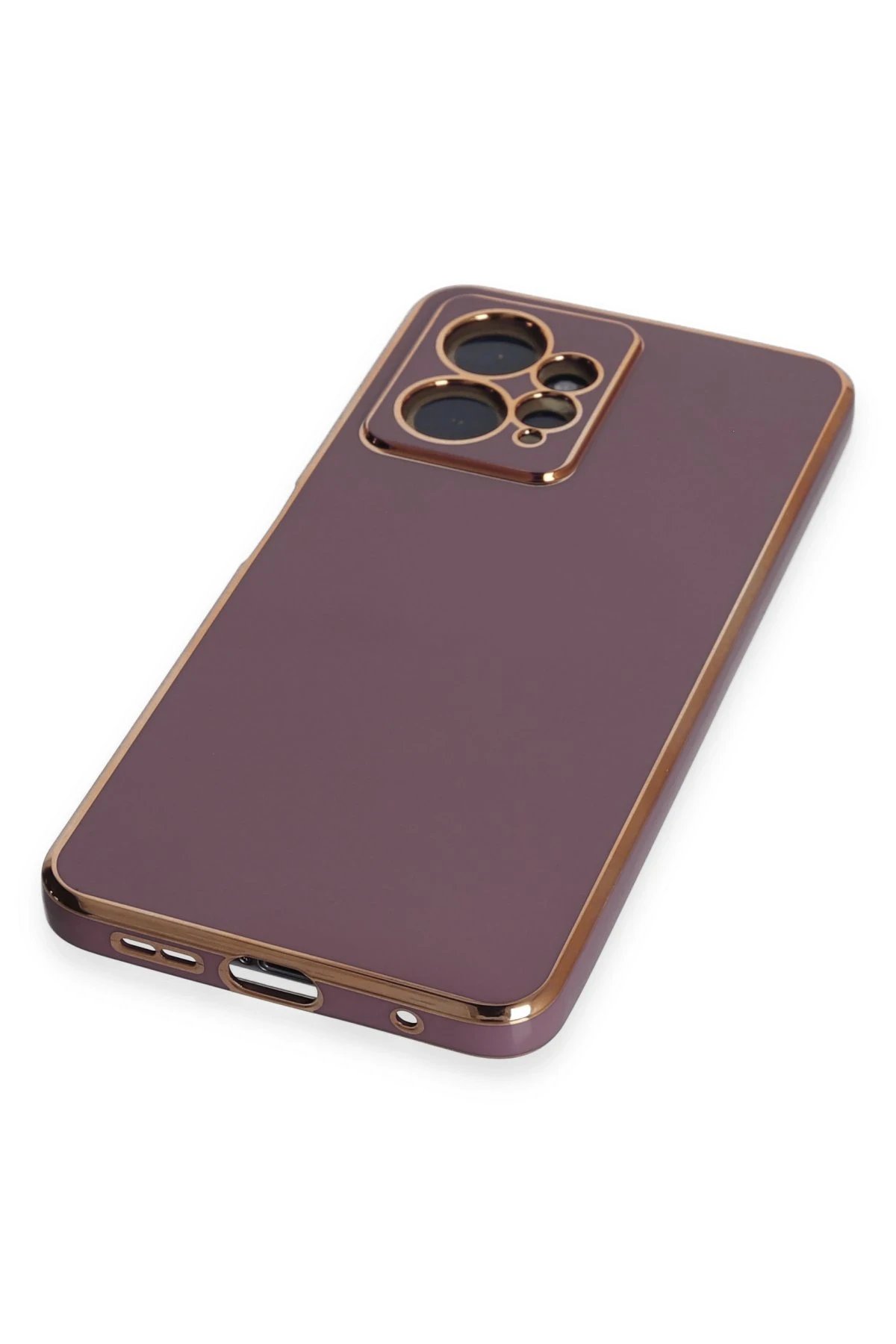 Newface Xiaomi Redmi Note 12 4G Kılıf Volet Silikon - Mor