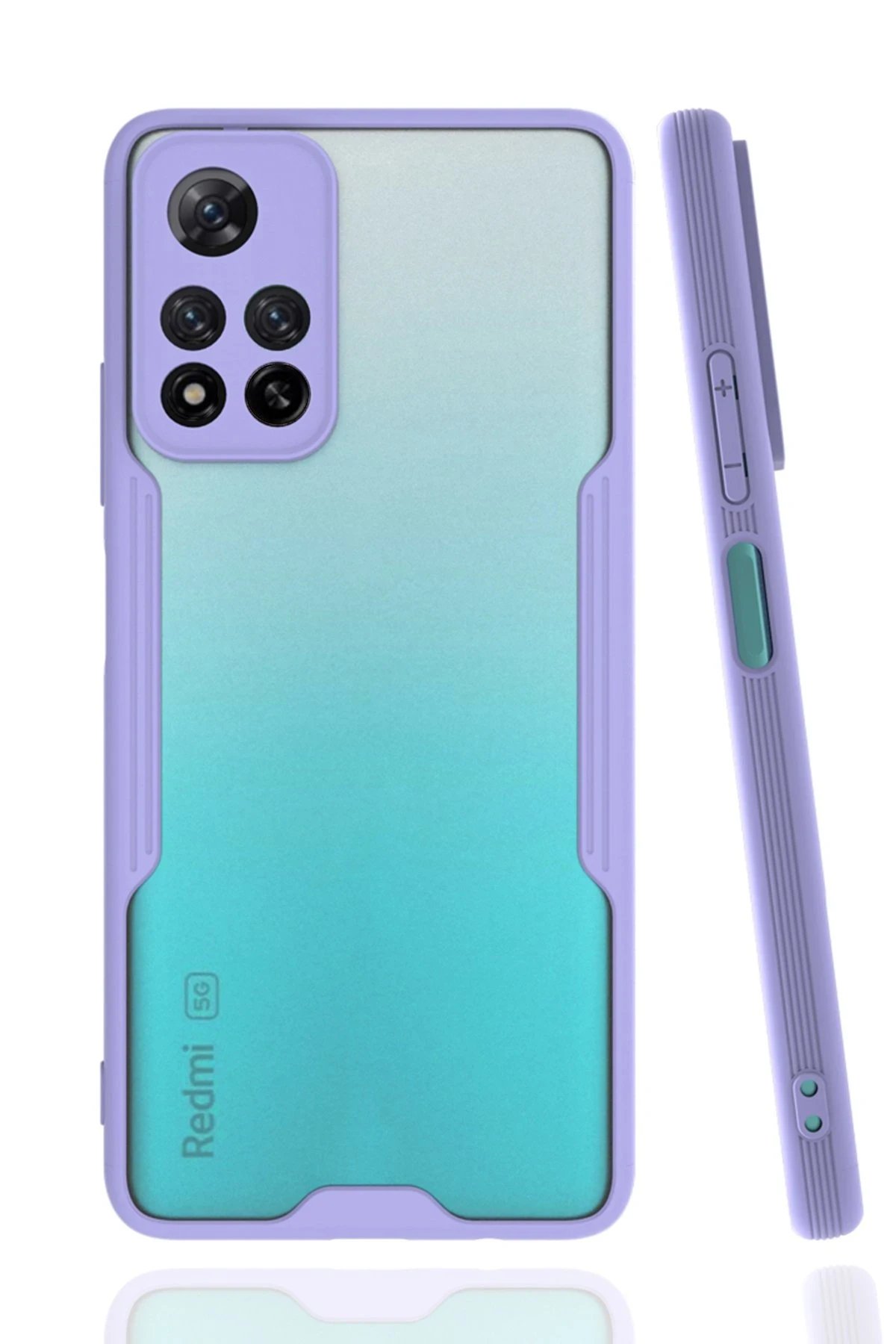 Newface Xiaomi Redmi Note 11 Pro Plus 5G Kılıf Platin Silikon - Lila