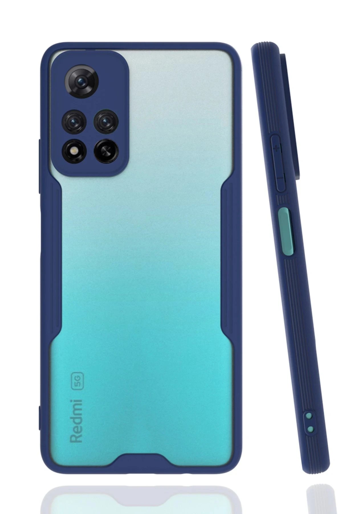 Newface Xiaomi Redmi Note 11 Pro Plus 5G Kılıf Platin Silikon - Lacivert