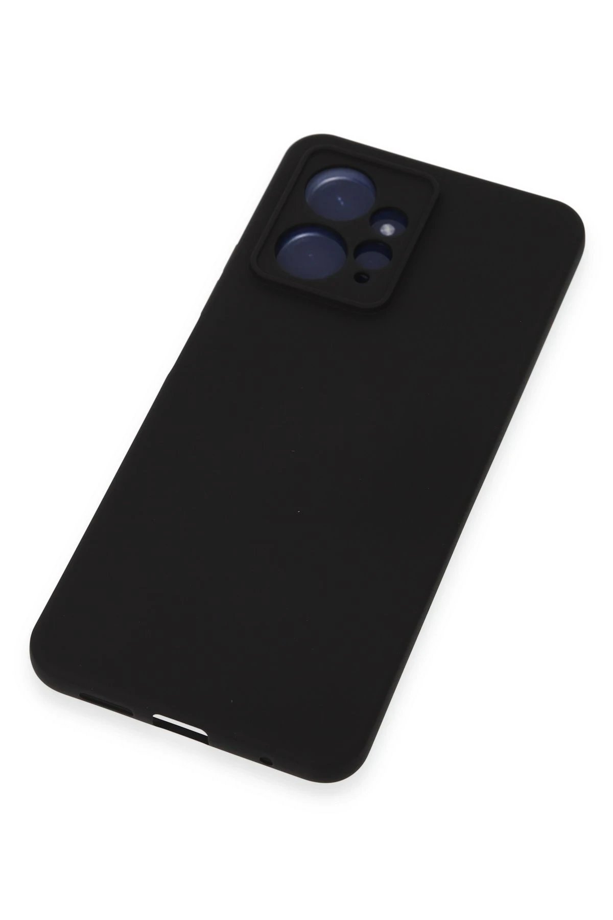 Newface Xiaomi Redmi Note 12 4G Kılıf Nano içi Kadife Silikon - Siyah