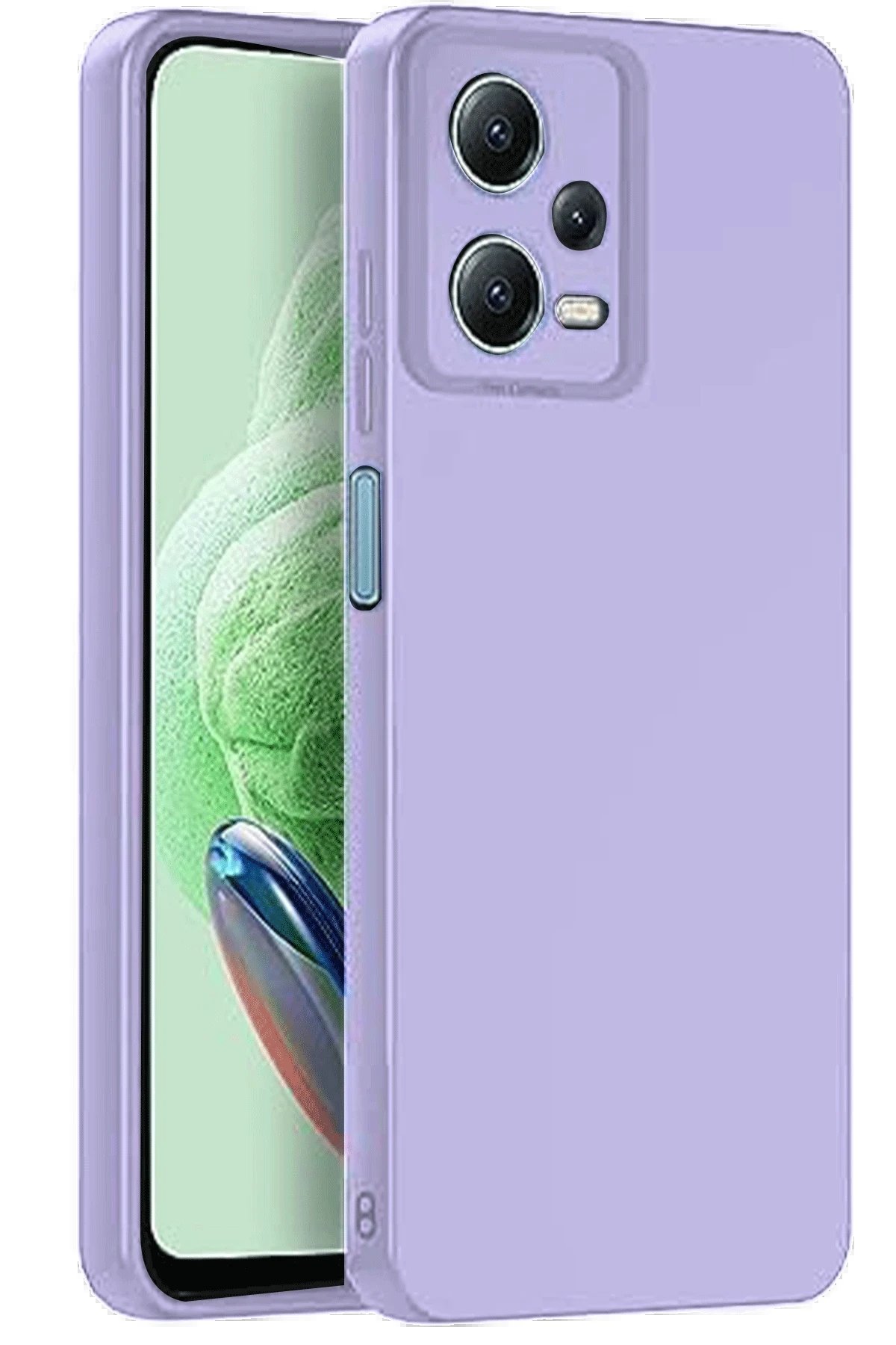 Newface Xiaomi Redmi Note 12 Pro 5G Kılıf Nano içi Kadife Silikon - Lila