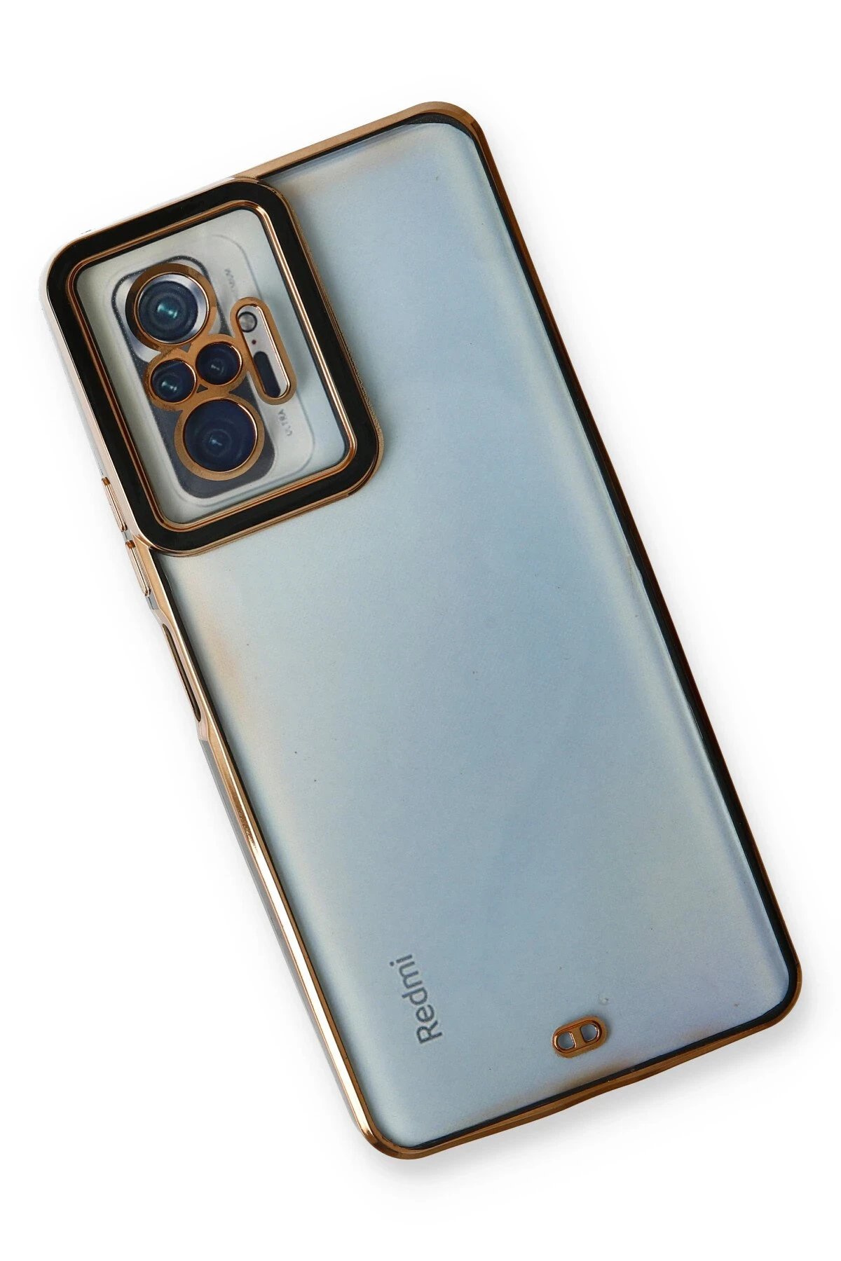 Newface Xiaomi Redmi Note 10 Pro Kılıf Liva Lens Silikon - Siyah