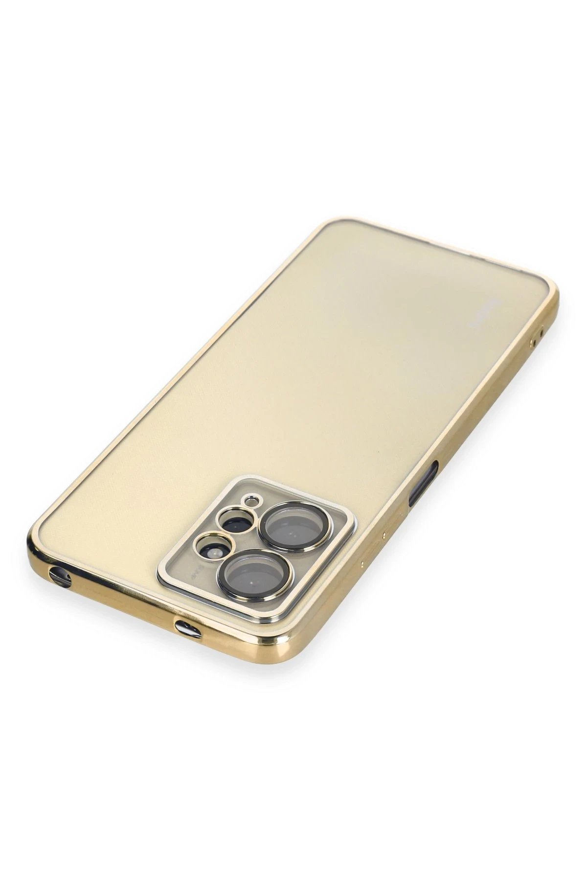 Newface Xiaomi Redmi Note 12 4G Kılıf Razer Lensli Silikon - Gold