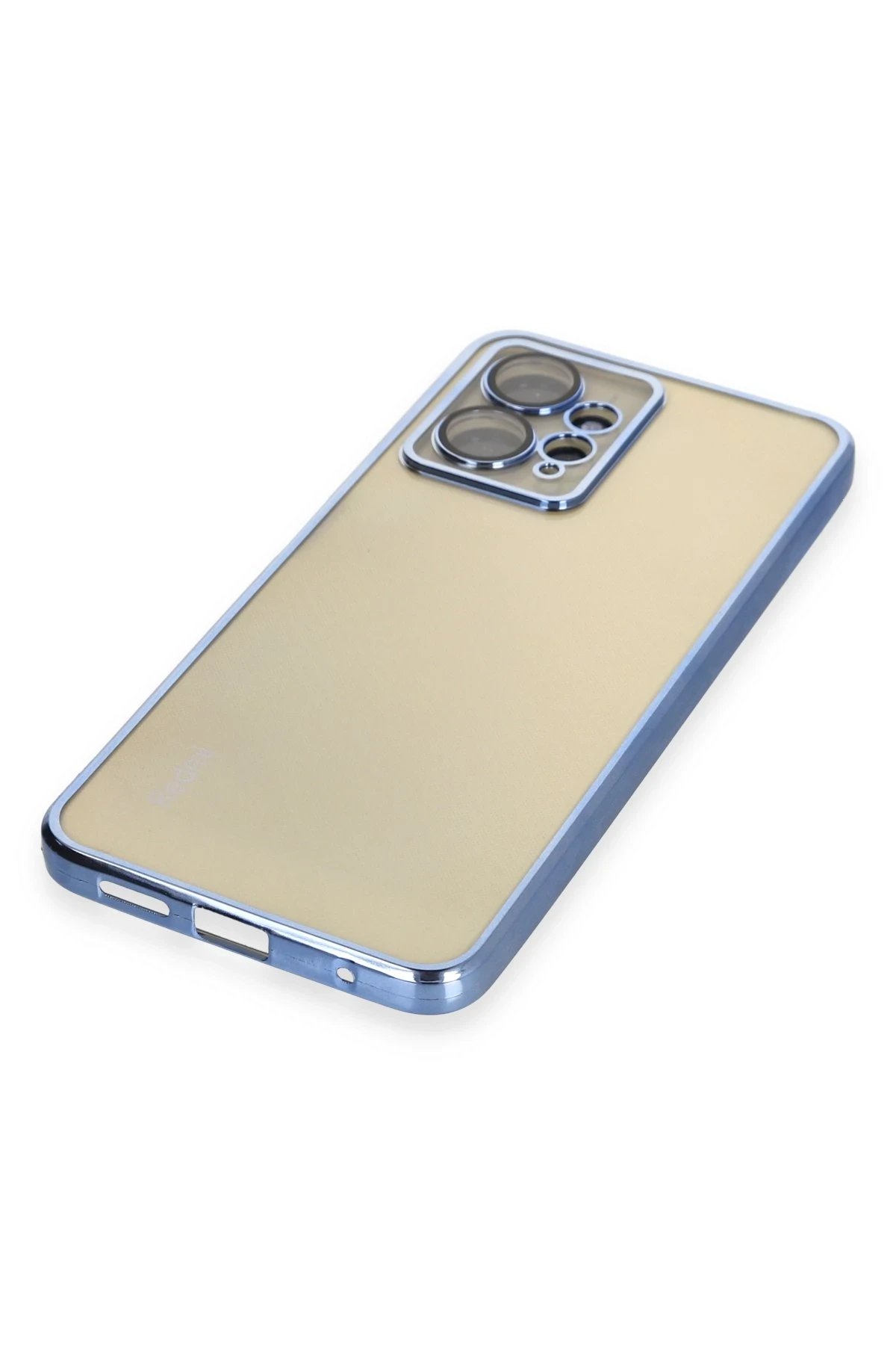 Newface Xiaomi Redmi Note 12 4G Kılıf Razer Lensli Silikon - Açık Mavi