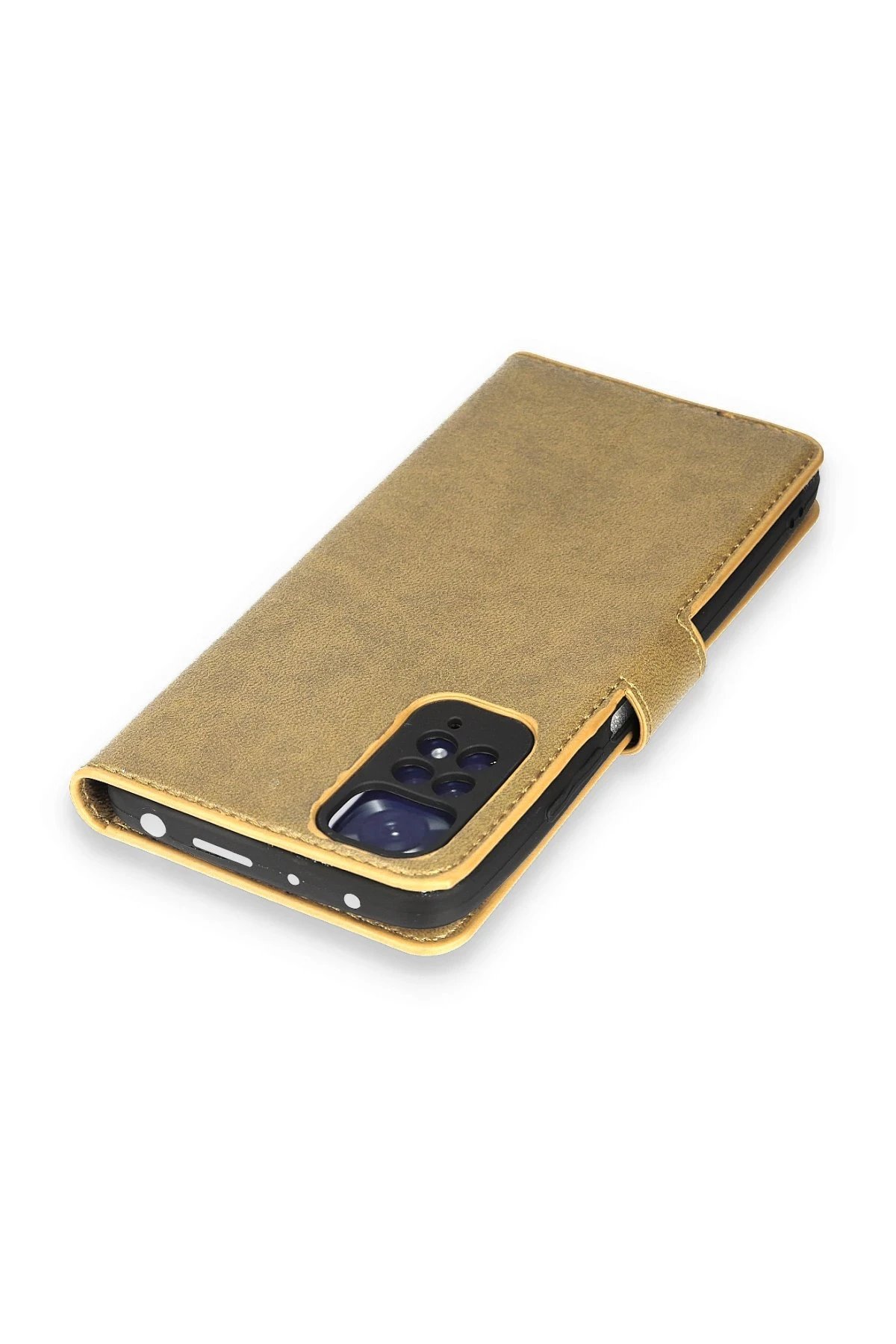 Newface Xiaomi Redmi Note 11 Pro Kılıf Trend S Plus Kapaklı Kılıf - Gold