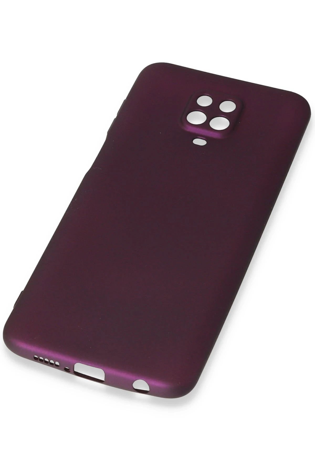 Newface Xiaomi Redmi Note 9 Pro Kılıf First Silikon - Mürdüm