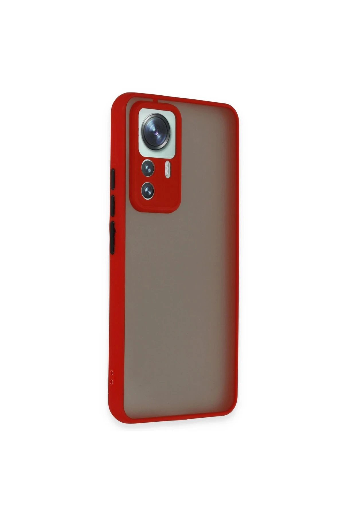 Newface Xiaomi Mi 12T Pro Kılıf Montreal Silikon Kapak - Kırmızı