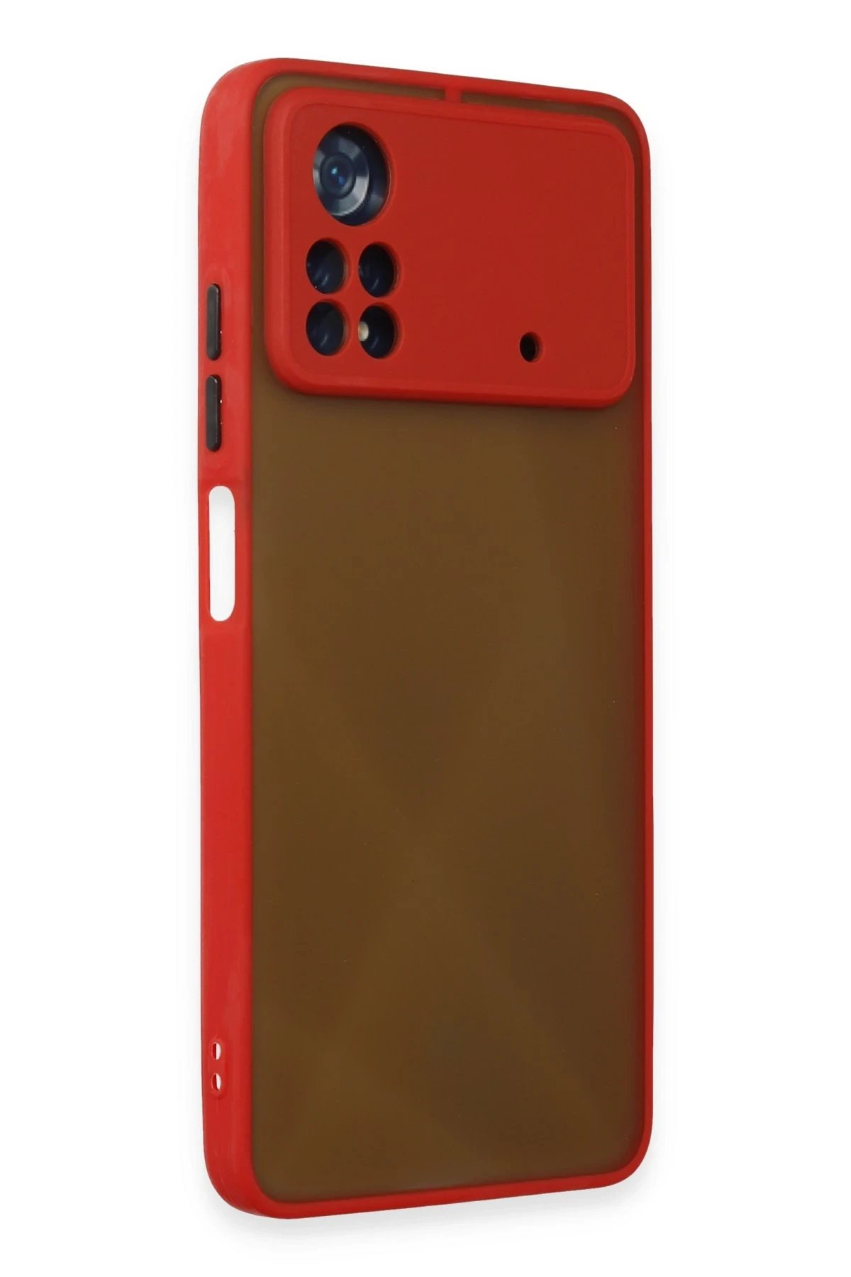 Newface Xiaomi Poco X4 Pro 5G Kılıf Montreal Silikon Kapak - Kırmızı