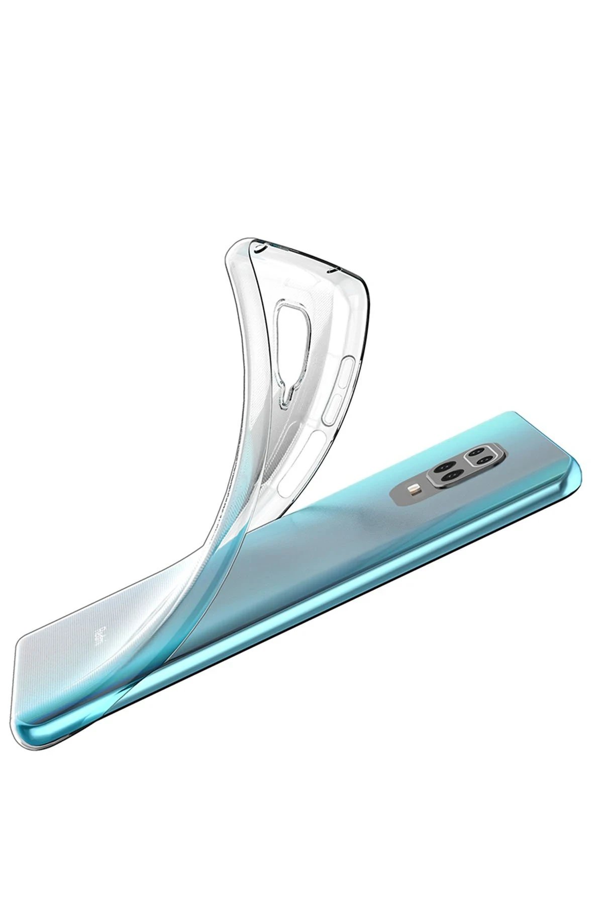 Newface Xiaomi Redmi Note 9 Pro Kılıf Lüx Şeffaf Silikon - Şeffaf