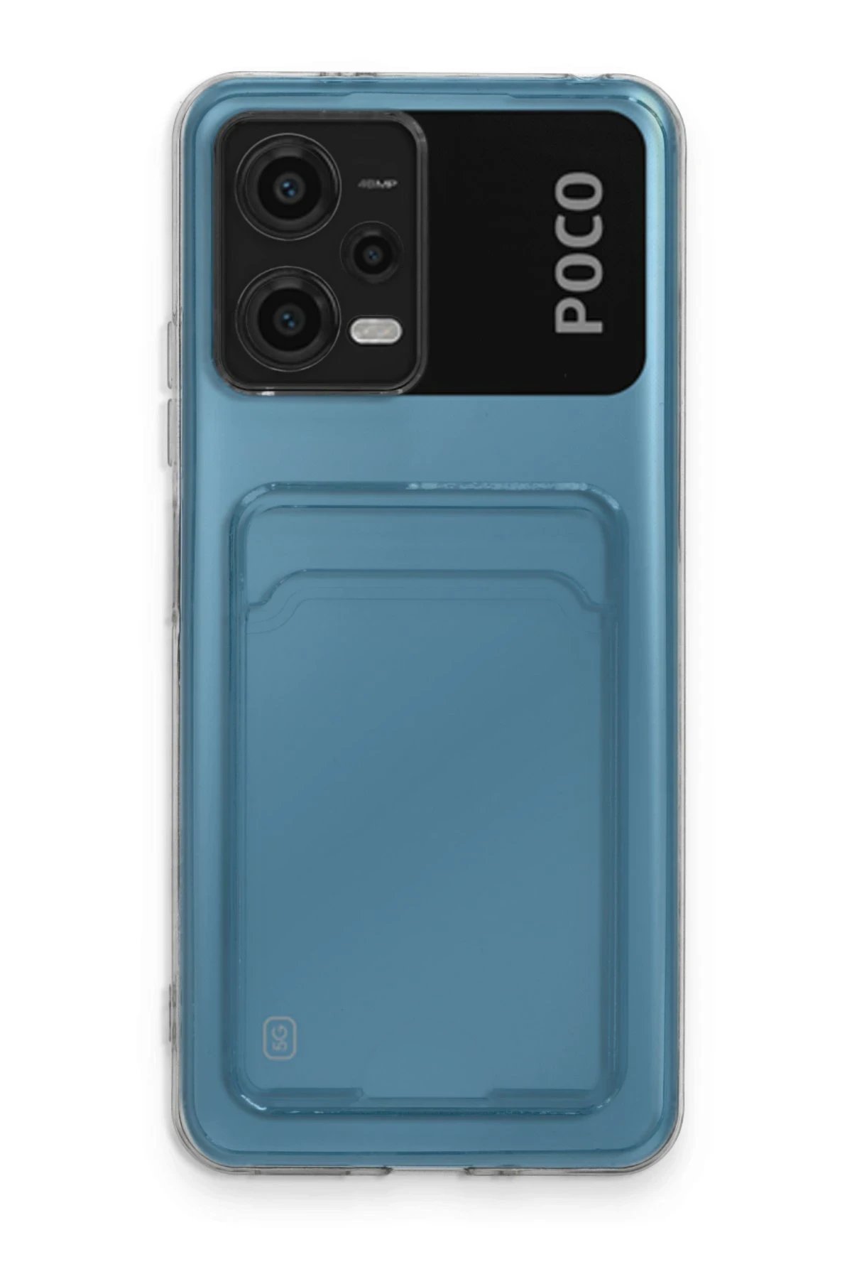 Newface Xiaomi Poco X5 5G Kılıf Kart Şeffaf Silikon - Şeffaf