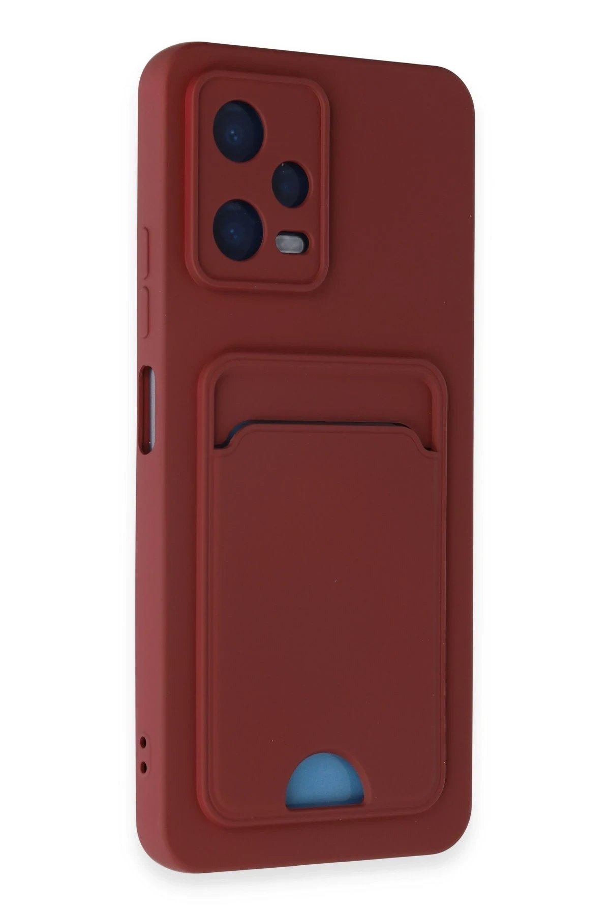 Newface Xiaomi Poco X5 5G Kılıf Kelvin Kartvizitli Silikon - Bordo