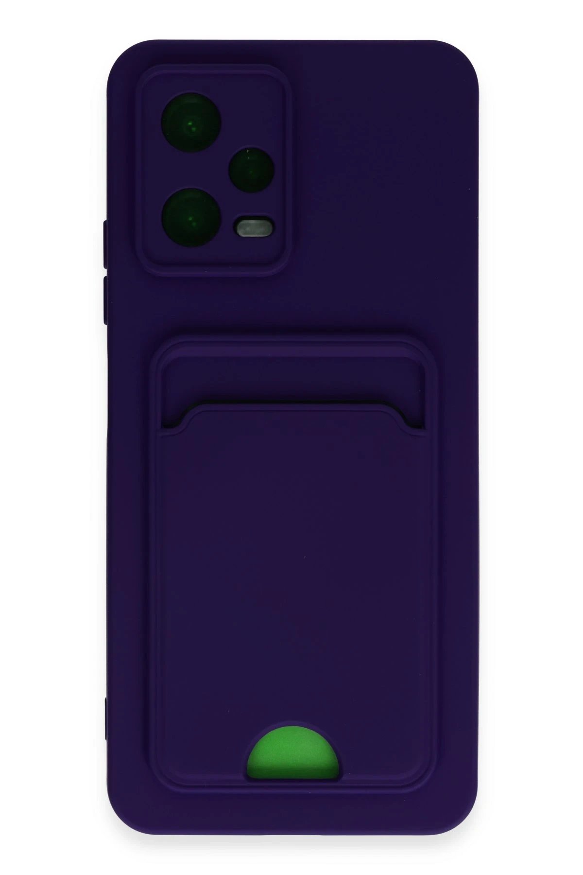 Newface Xiaomi Poco X5 5G Kılıf Kelvin Kartvizitli Silikon - Derin Mor