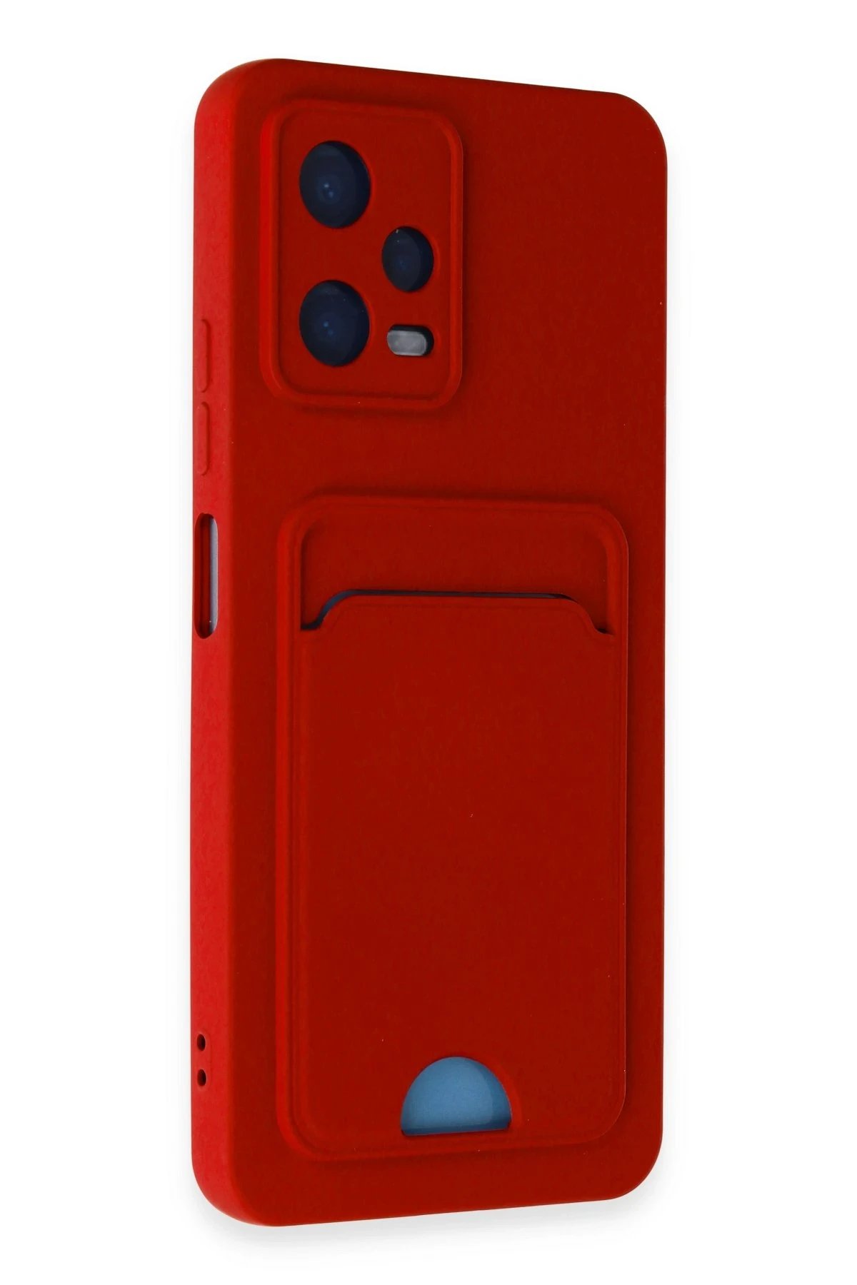 Newface Xiaomi Poco X5 5G Kılıf Kelvin Kartvizitli Silikon - Kırmızı