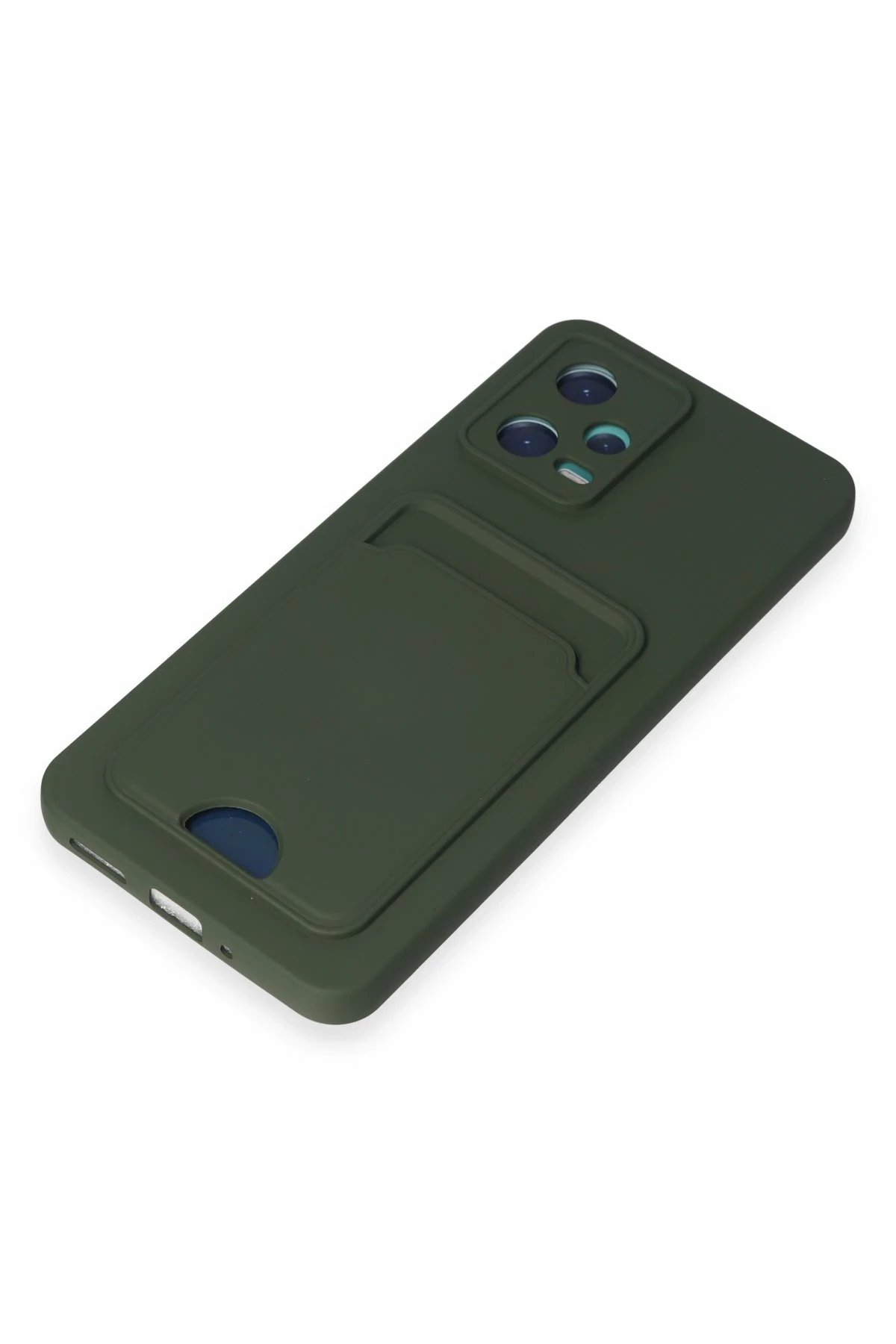 Newface Xiaomi Poco X5 5G Kılıf Kelvin Kartvizitli Silikon - Koyu Yeşil