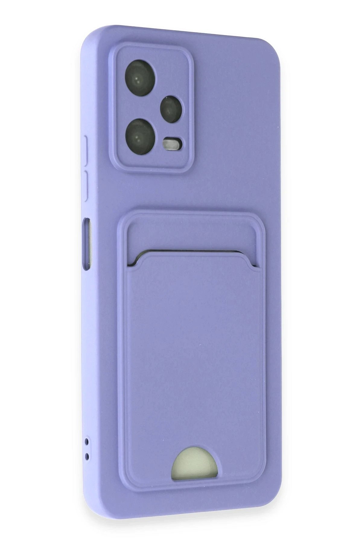 Newface Xiaomi Poco X5 5G Kılıf Kelvin Kartvizitli Silikon - Lila