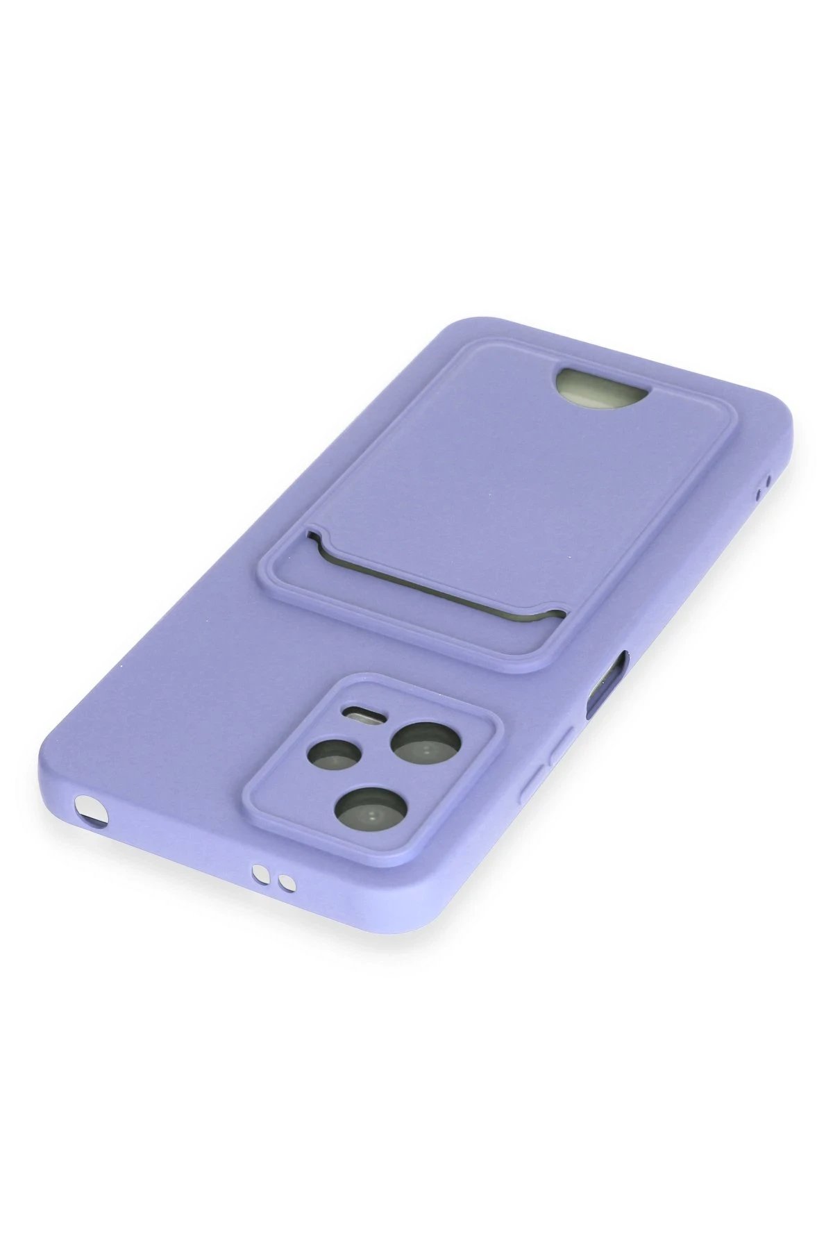 Newface Xiaomi Poco X5 5G Kılıf Kelvin Kartvizitli Silikon - Lila