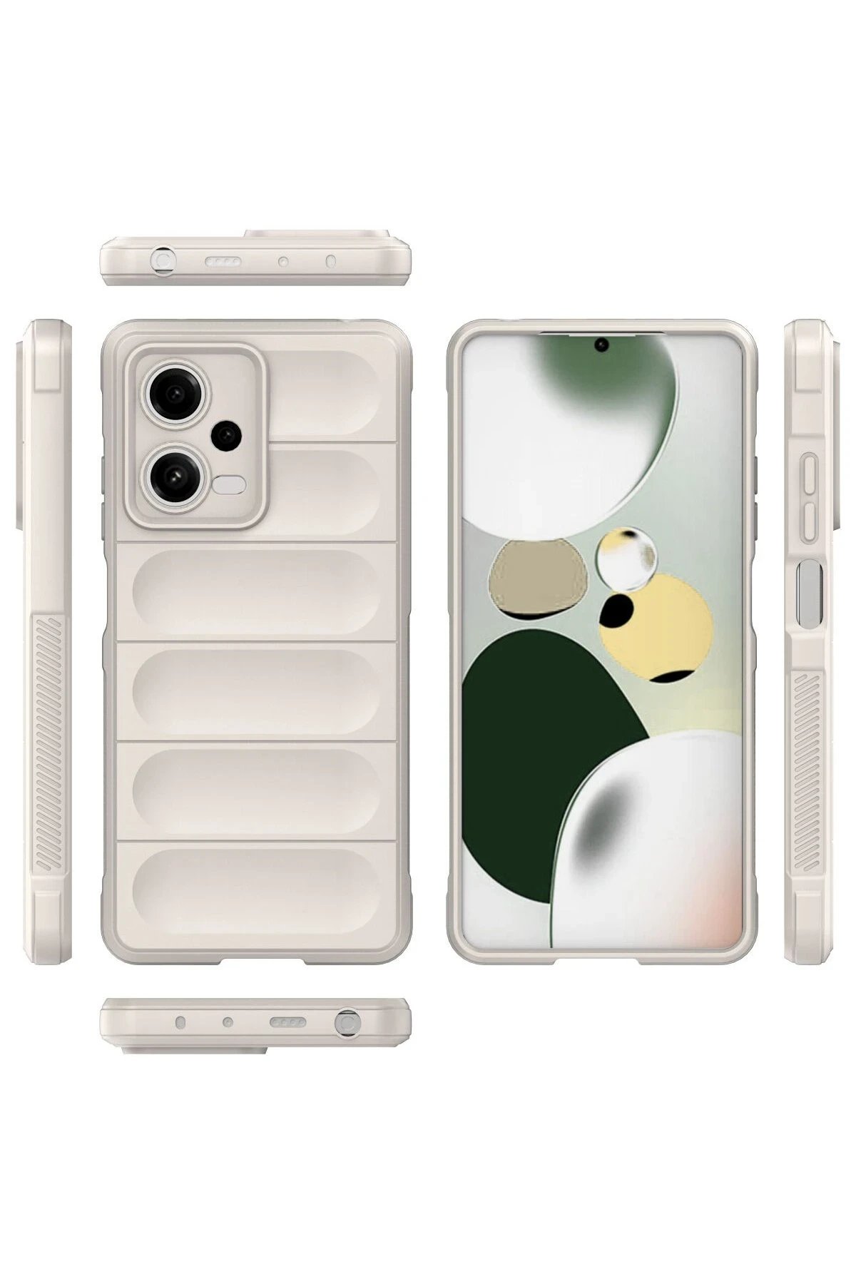 Newface Xiaomi Poco X5 5G Kılıf Optimum Silikon - Krem