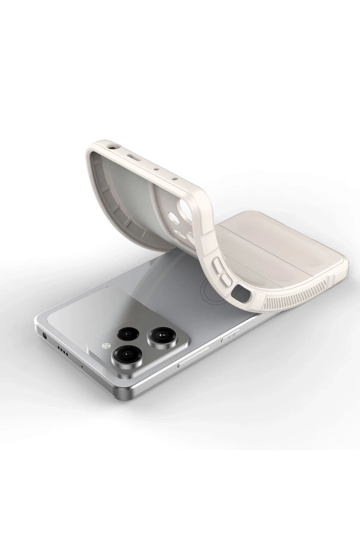 Newface Xiaomi Poco X5 5G Kılıf Optimum Silikon - Krem