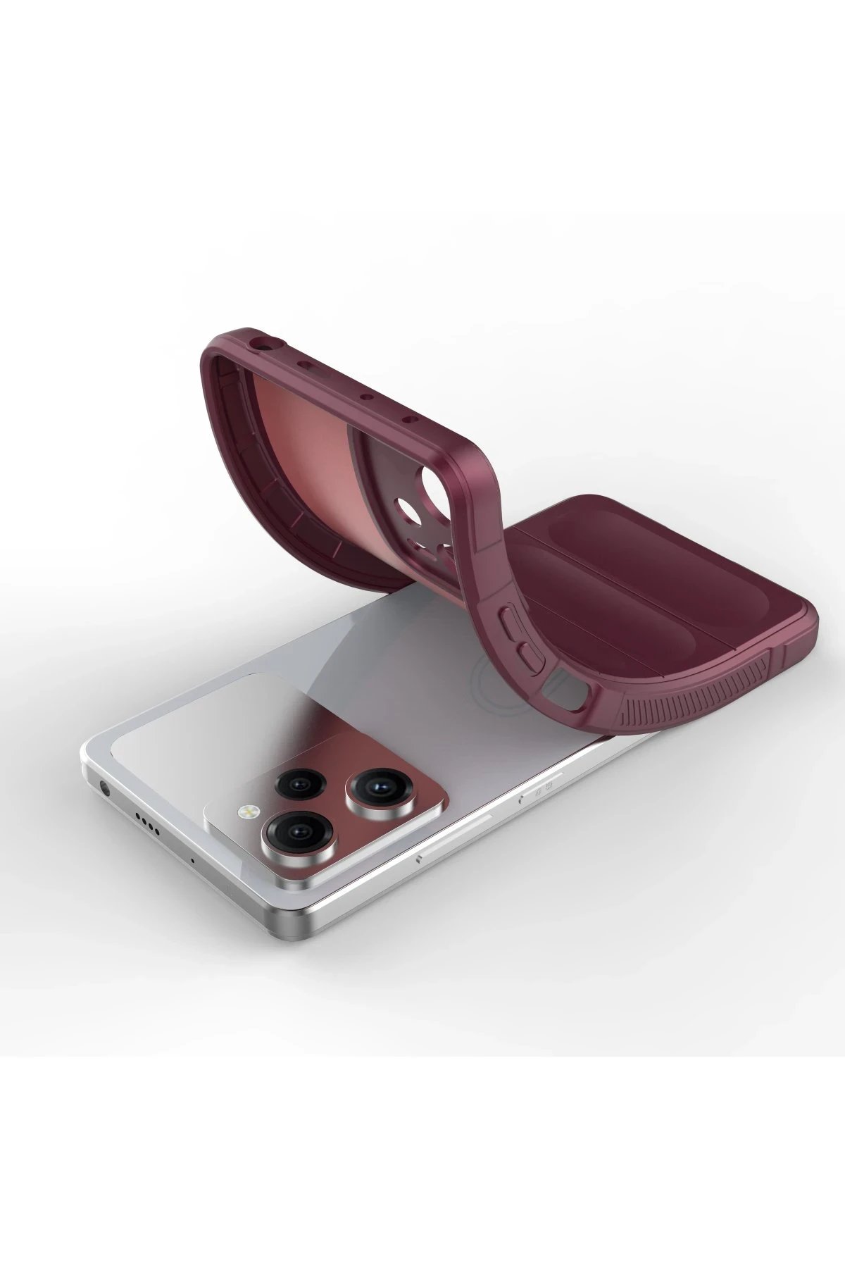 Newface Xiaomi Poco X5 5G Kılıf Optimum Silikon - Bordo