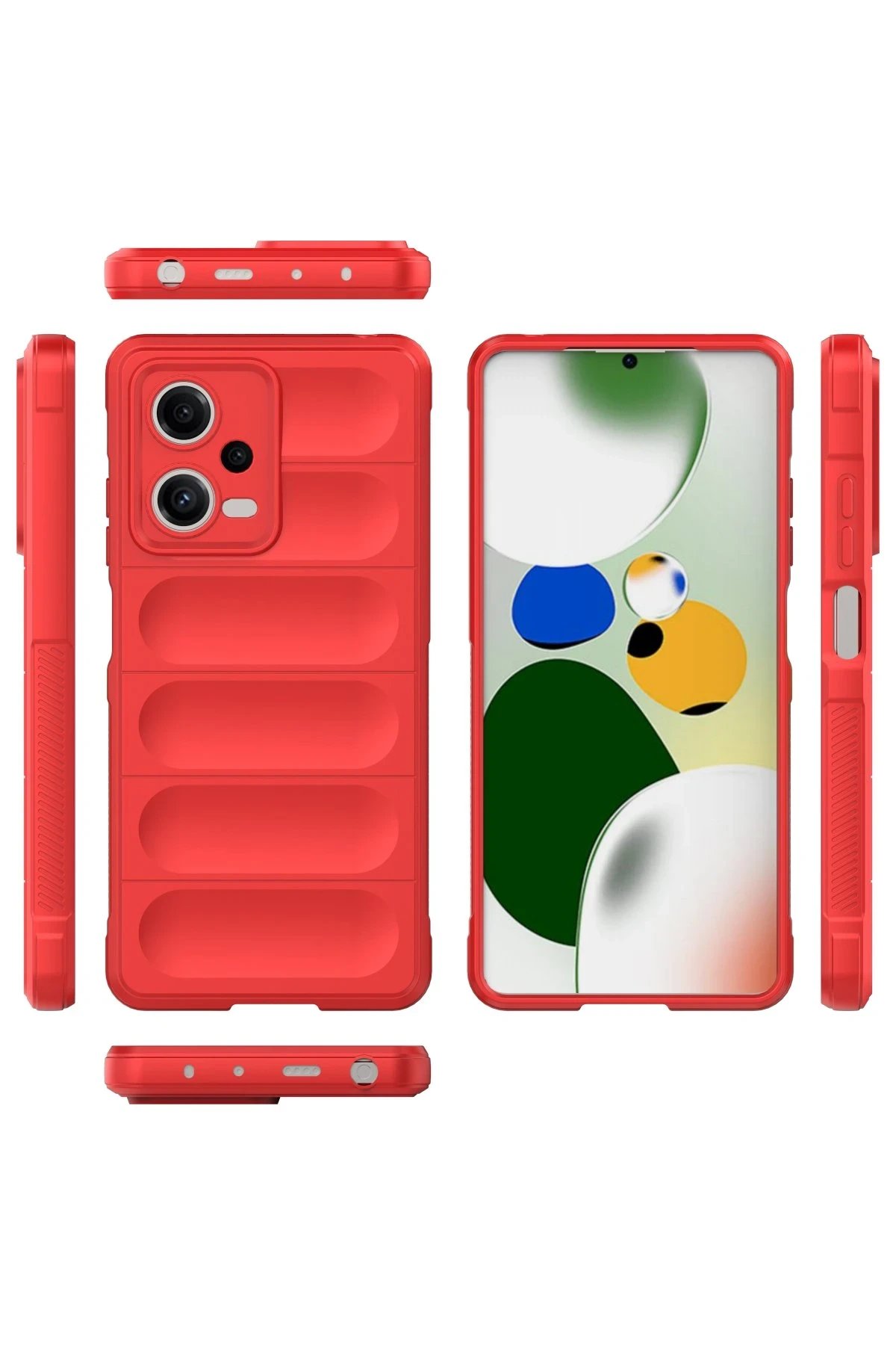 Newface Xiaomi Poco X5 5G Kılıf Optimum Silikon - Kırmızı