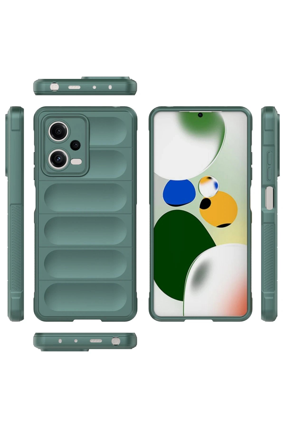 Newface Xiaomi Poco X5 5G Kılıf Optimum Silikon - Koyu Yeşil