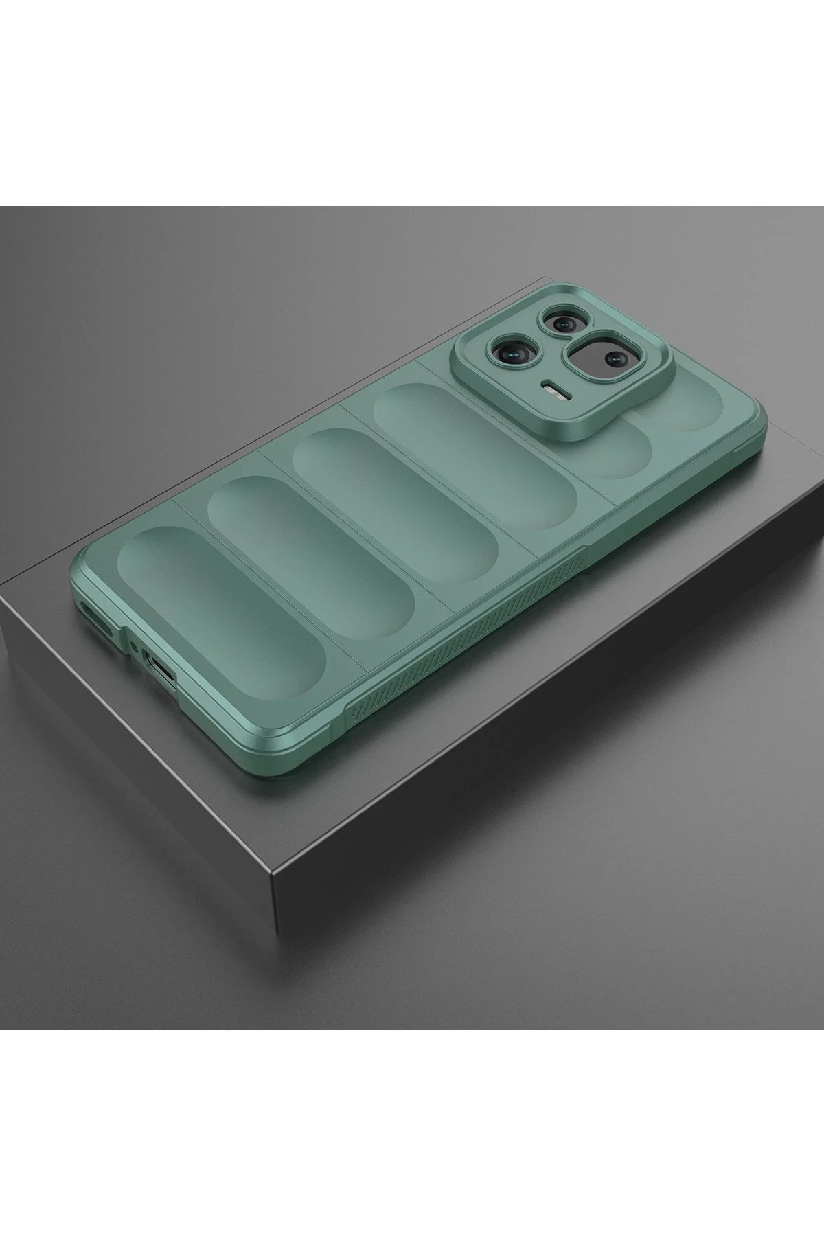 Newface Xiaomi Mi 13 Kılıf Optimum Silikon - Koyu Yeşil