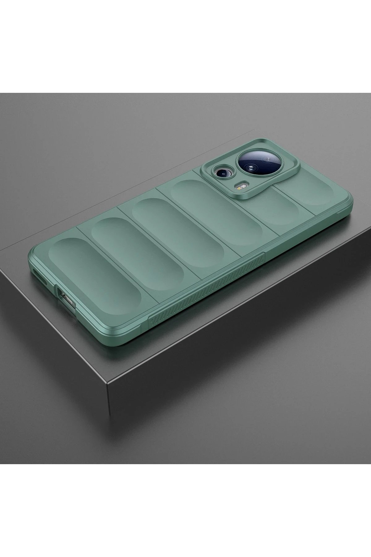 Newface Xiaomi Mi 13 Lite Kılıf Optimum Silikon - Koyu Yeşil