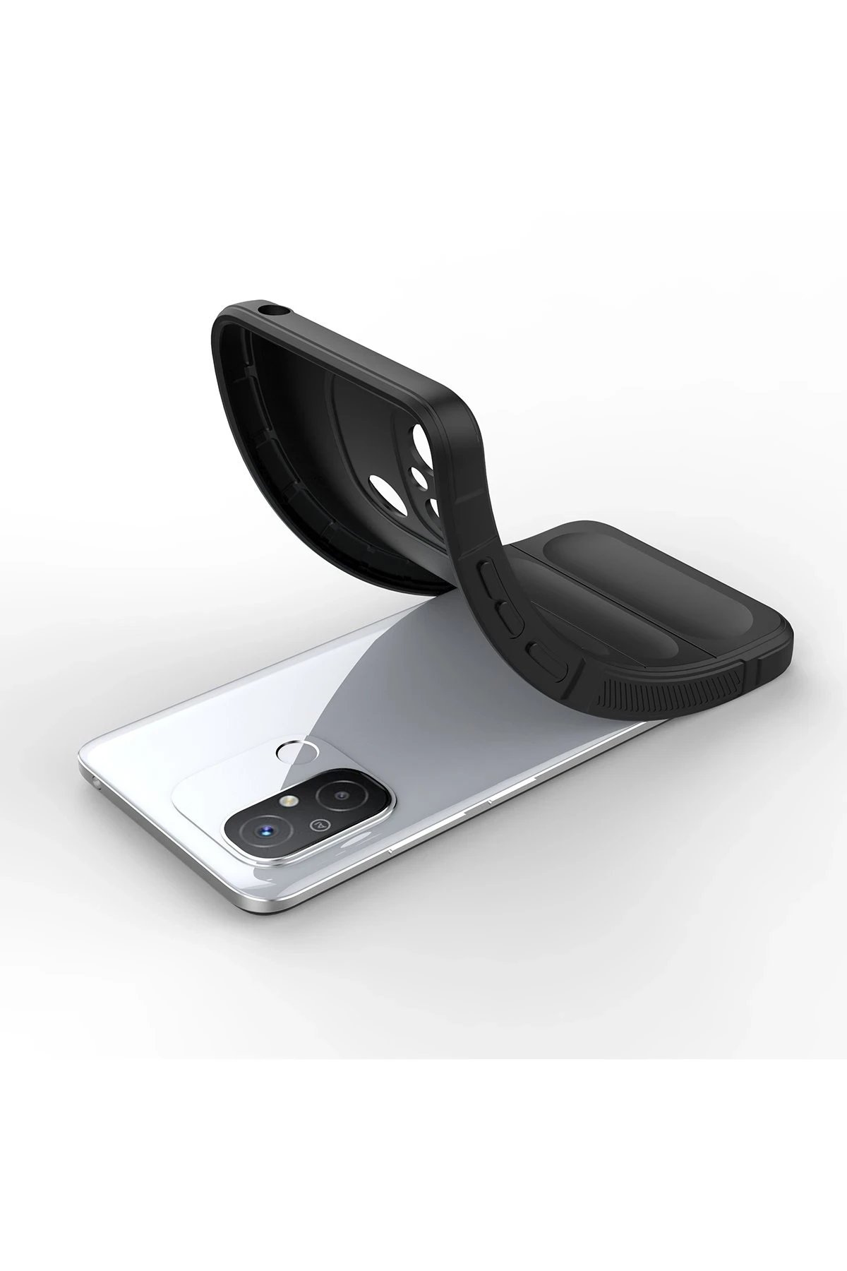 Newface Xiaomi Redmi 12C Kılıf Optimum Silikon - Siyah