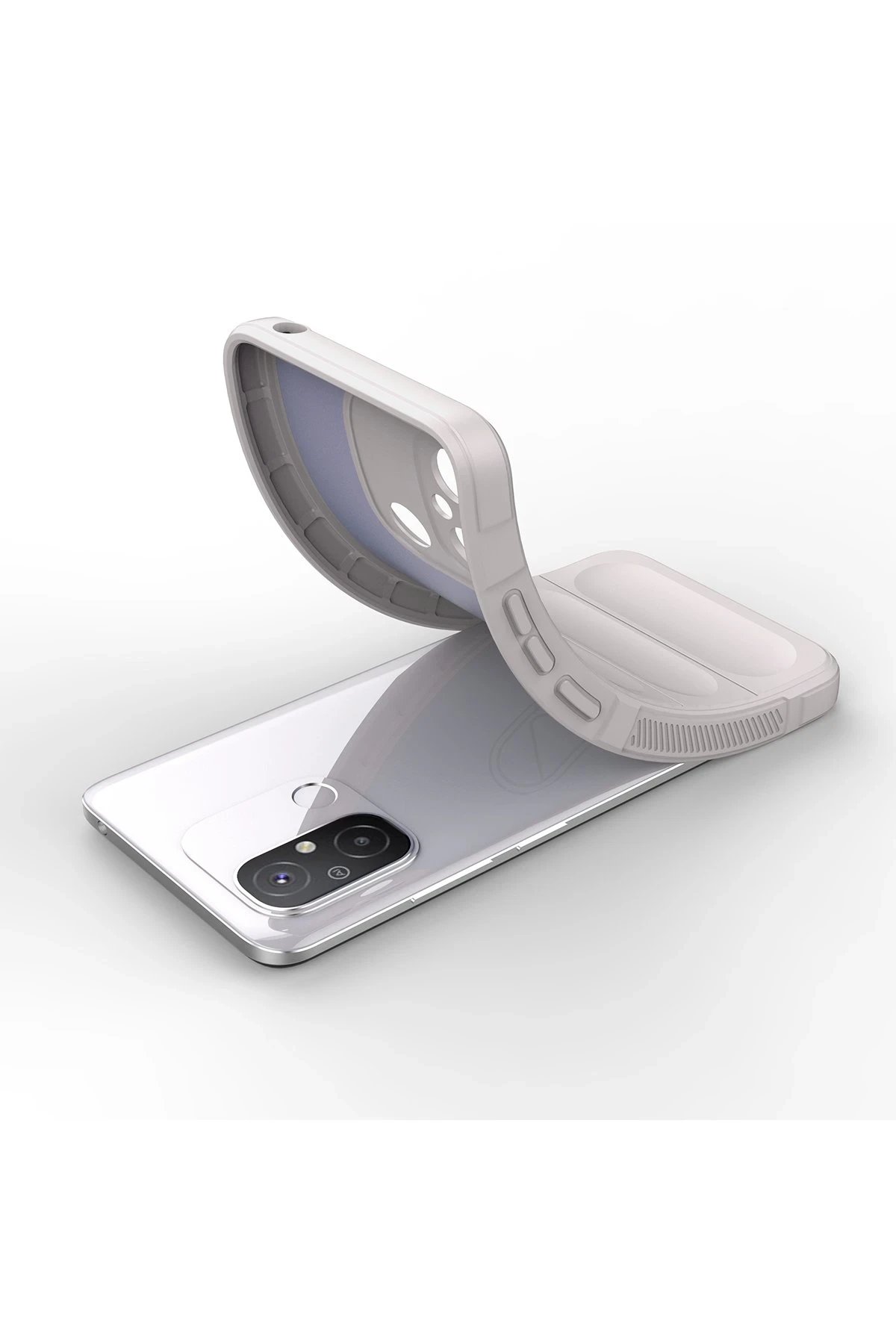 Newface Xiaomi Redmi 12C Kılıf Optimum Silikon - Krem