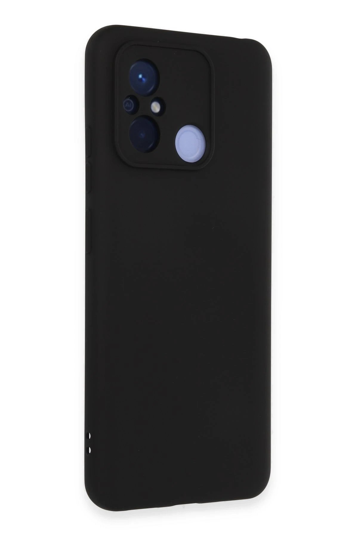 Newface Xiaomi Redmi 12C Kılıf Nano içi Kadife Silikon - Siyah