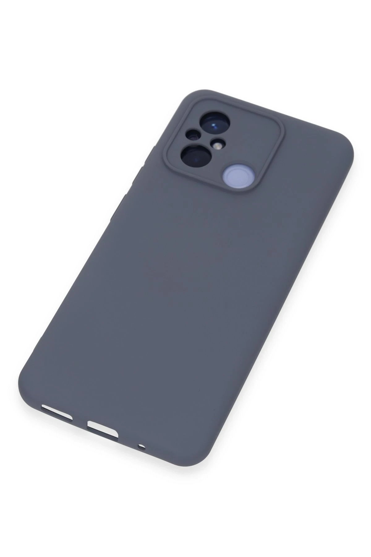 Newface Xiaomi Redmi 12C Kılıf Nano içi Kadife Silikon - Gri