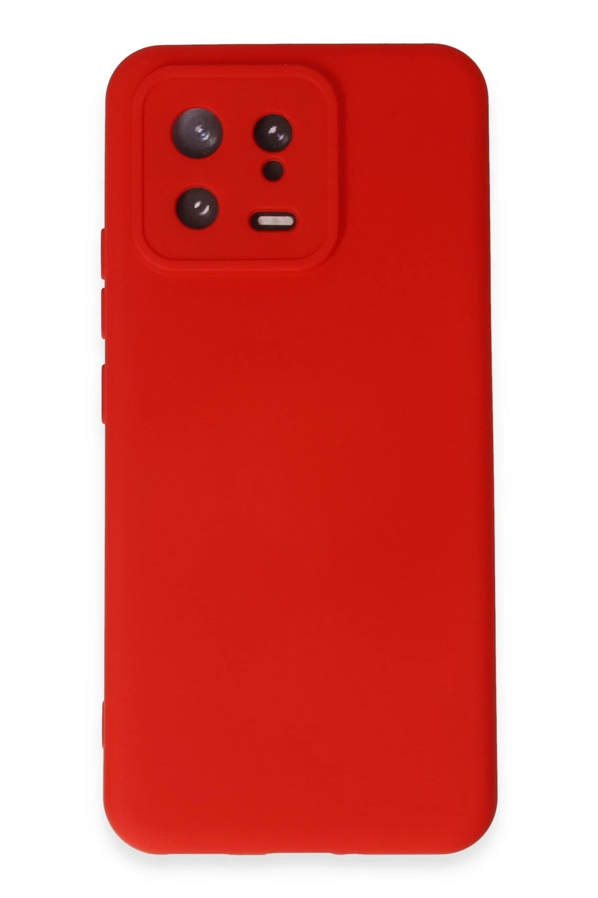 Newface Xiaomi Mi 13 Kılıf Nano içi Kadife Silikon - Kırmızı