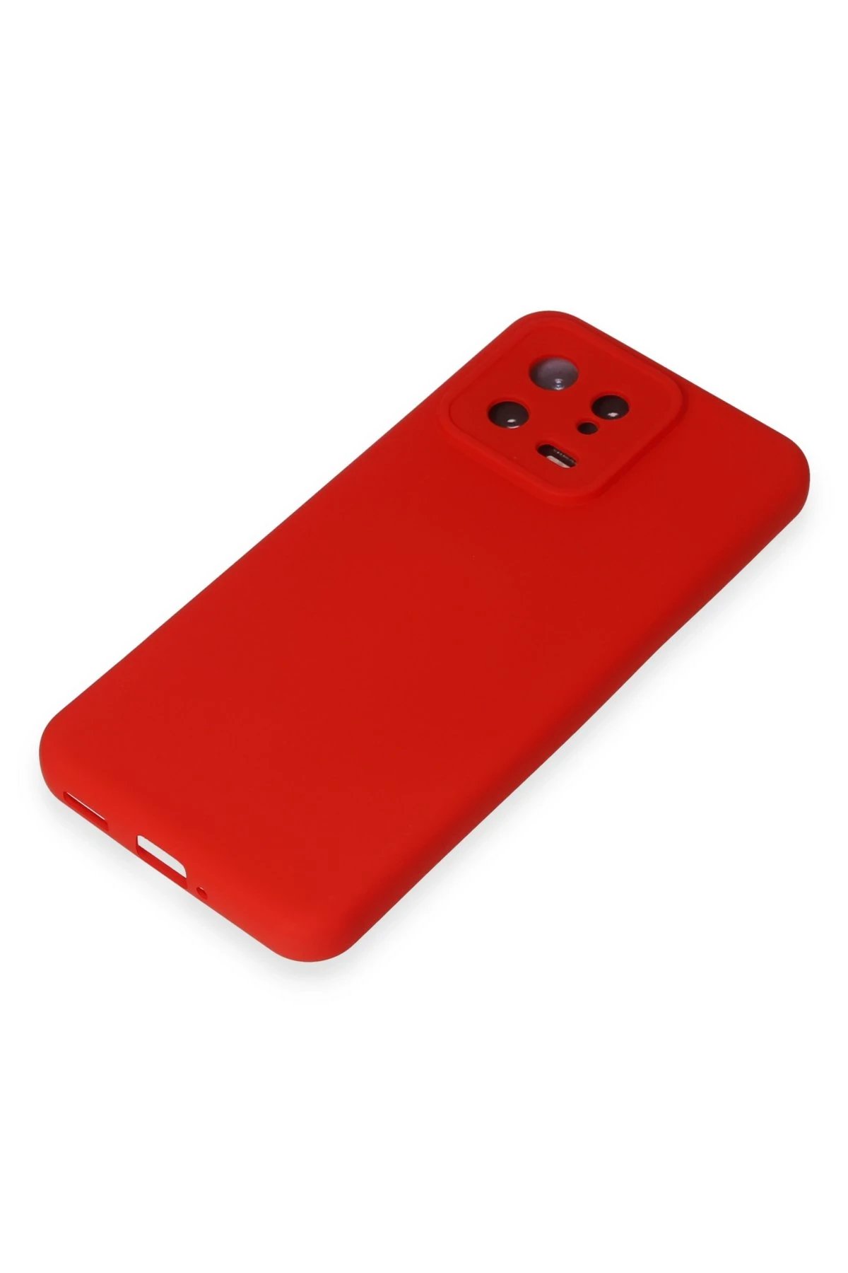 Newface Xiaomi Mi 13 Kılıf Nano içi Kadife Silikon - Kırmızı