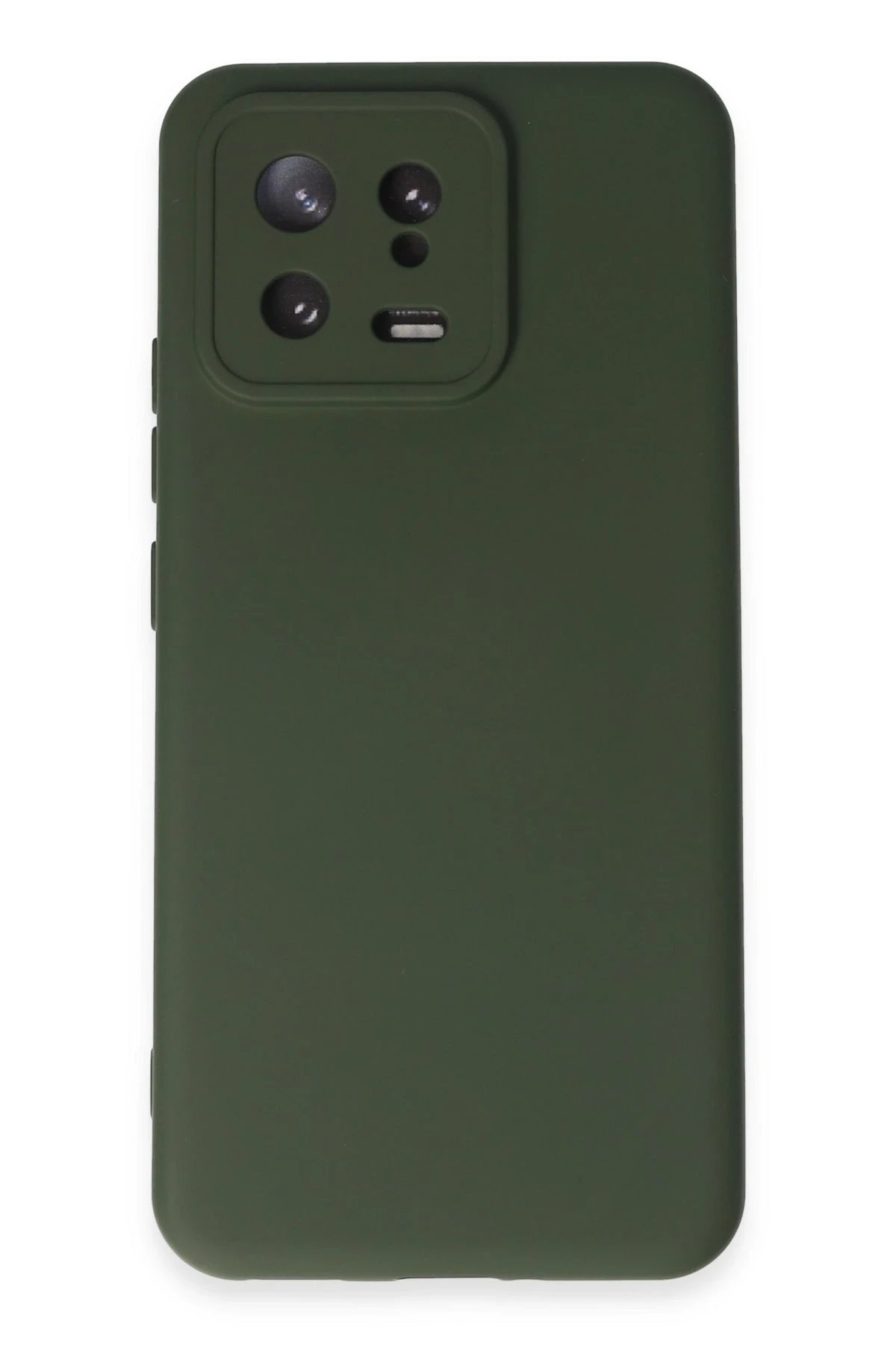 Newface Xiaomi Mi 13 Kılıf Nano içi Kadife Silikon - Koyu Yeşil