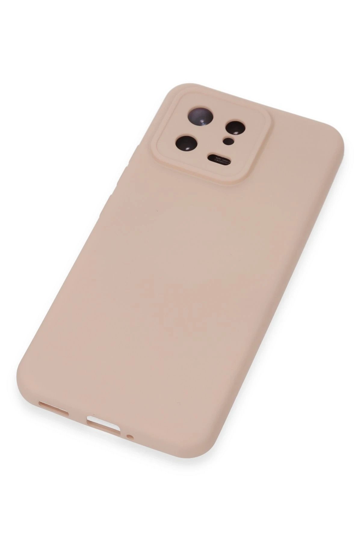 Newface Xiaomi Mi 13 Kılıf Nano içi Kadife Silikon - Pudra