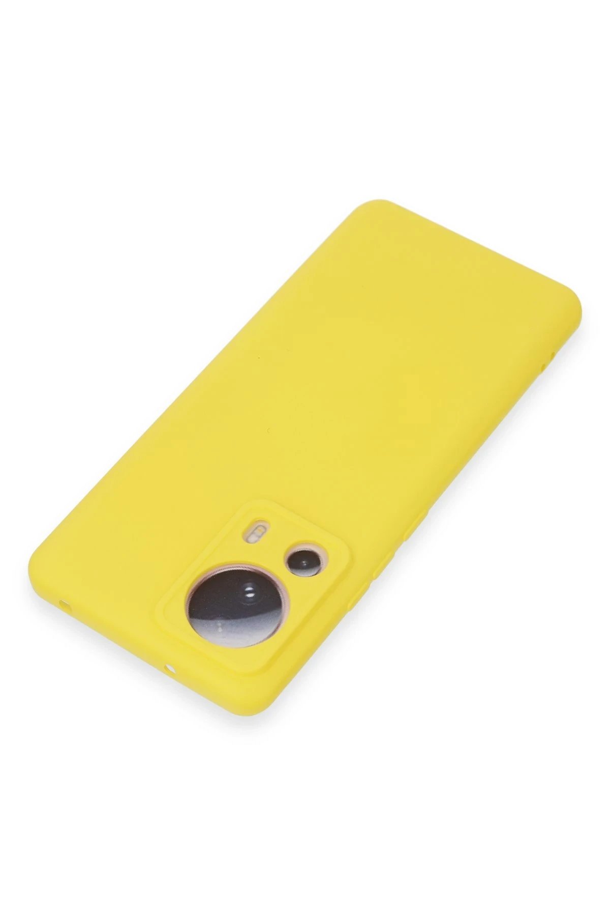 Newface Xiaomi Mi 13 Lite Kılıf Nano içi Kadife Silikon - Sarı