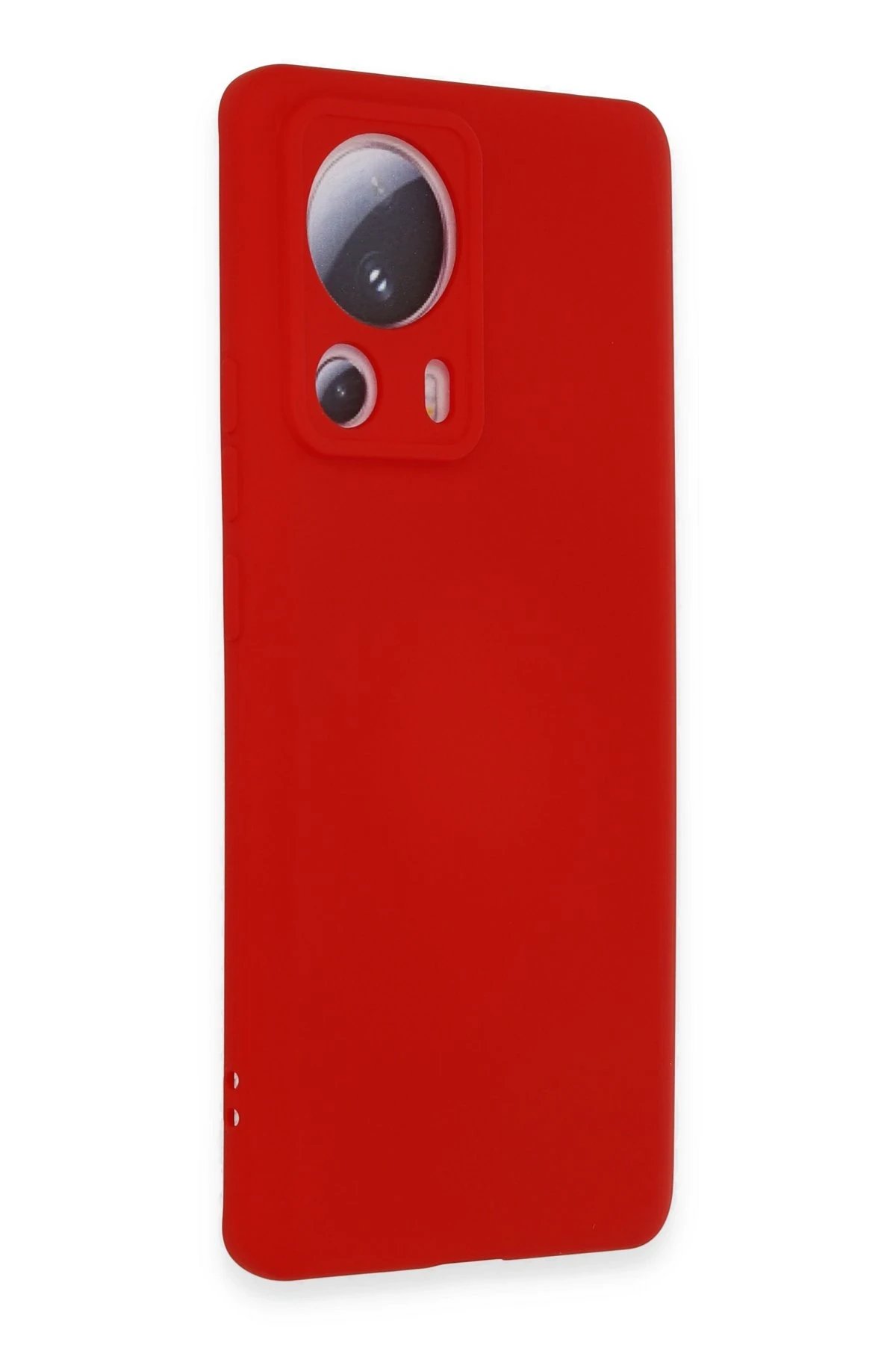 Newface Xiaomi Mi 13 Lite Kılıf Nano içi Kadife Silikon - Kırmızı