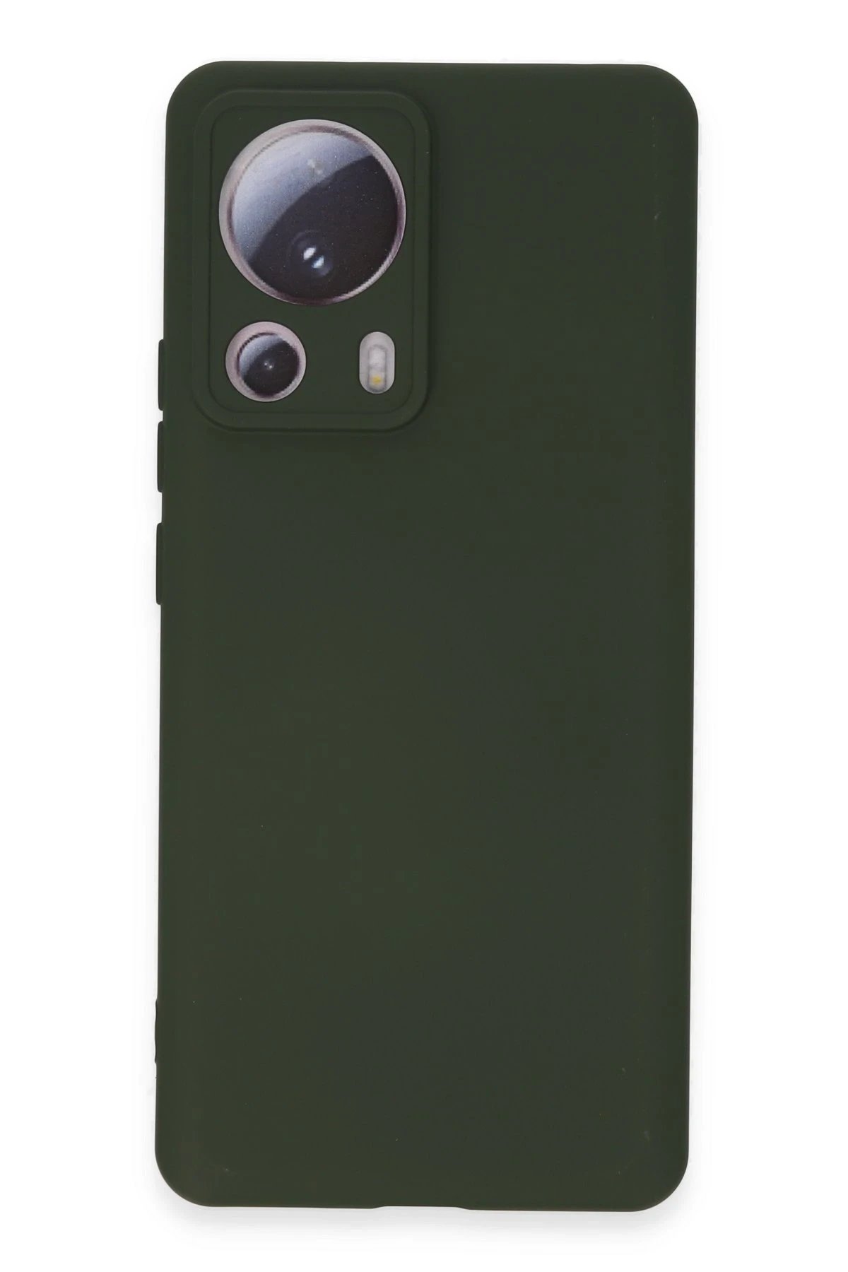 Newface Xiaomi Mi 13 Lite Kılıf Nano içi Kadife Silikon - Koyu Yeşil