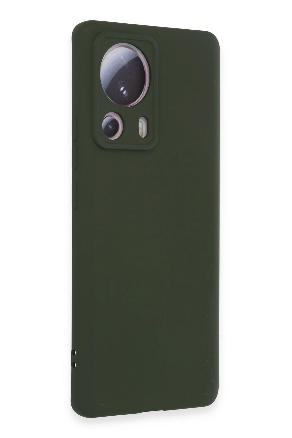 Newface Xiaomi Mi 13 Lite Kılıf Nano içi Kadife Silikon - Koyu Yeşil