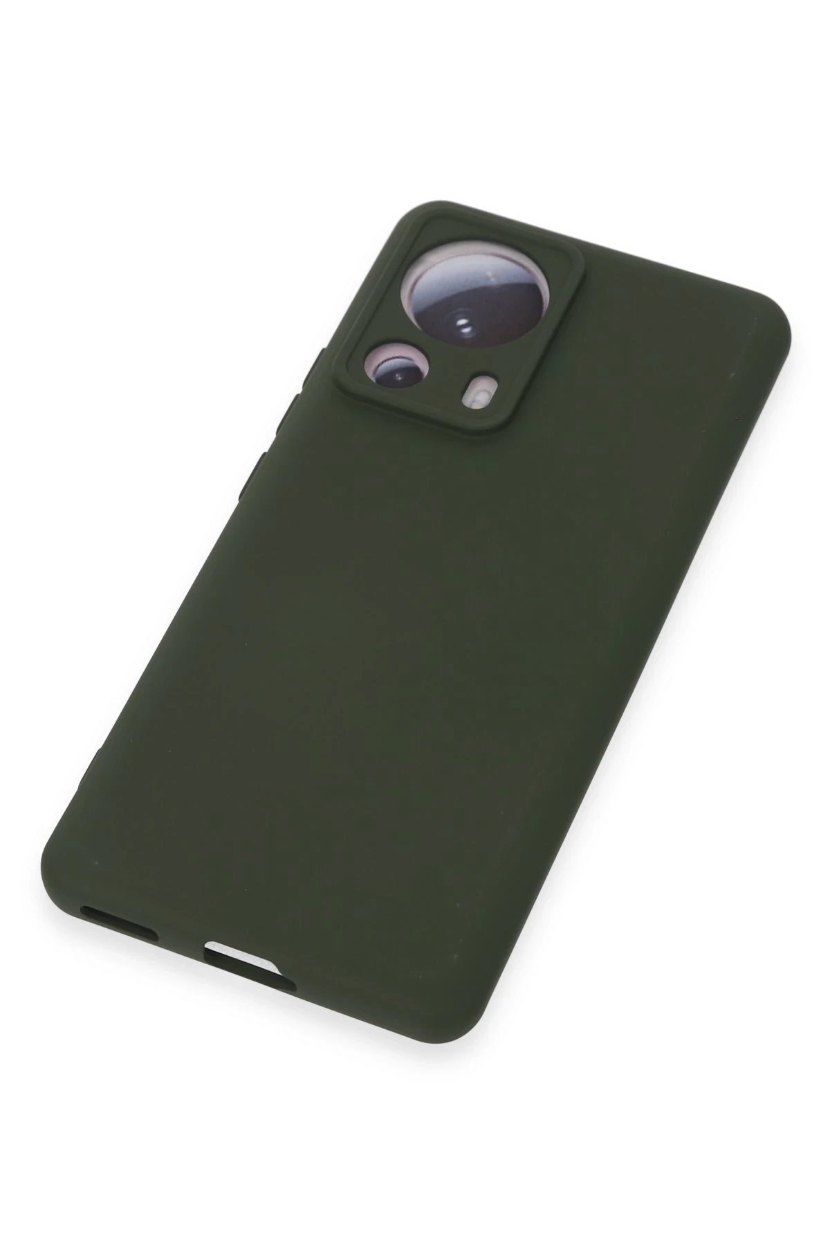 Newface Xiaomi Mi 13 Lite Kılıf Nano içi Kadife Silikon - Koyu Yeşil