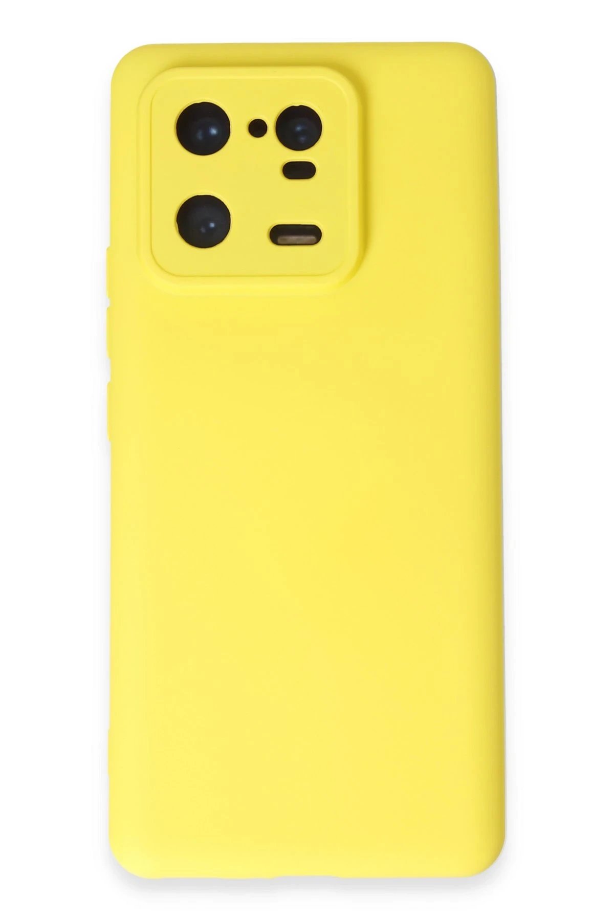 Newface Xiaomi Mi 13 Pro Kılıf Nano içi Kadife Silikon - Sarı