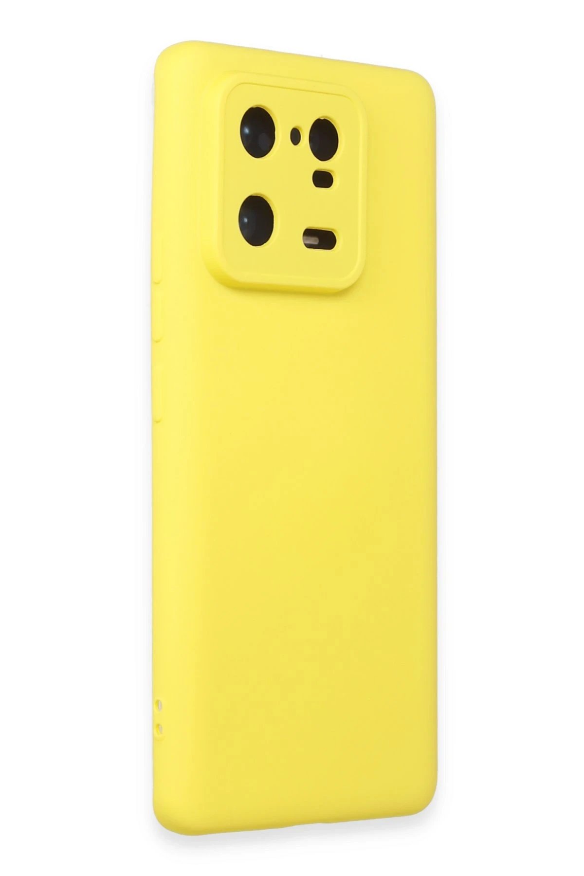 Newface Xiaomi Mi 13 Pro Kılıf Nano içi Kadife Silikon - Sarı