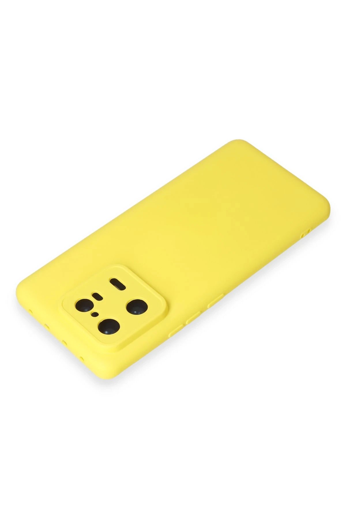 Newface Xiaomi Mi 13 Pro Kılıf Nano içi Kadife Silikon - Sarı