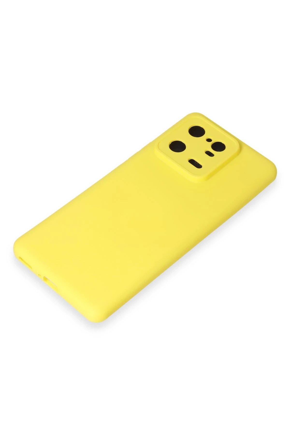 Newface Xiaomi Mi 13 Pro Kılıf Nano içi Kadife Silikon - Sarı