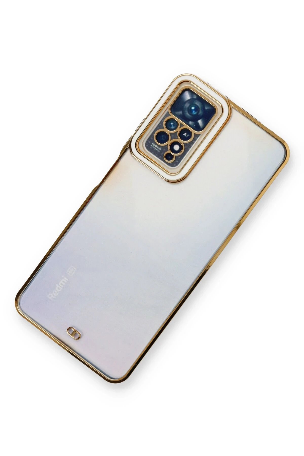 Newface Xiaomi Redmi Note 11 Pro Kılıf Liva Lens Silikon - Beyaz