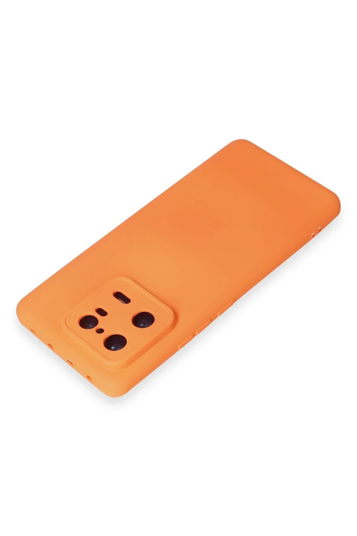 Newface Xiaomi Mi 13 Pro Kılıf Nano içi Kadife Silikon - Turuncu