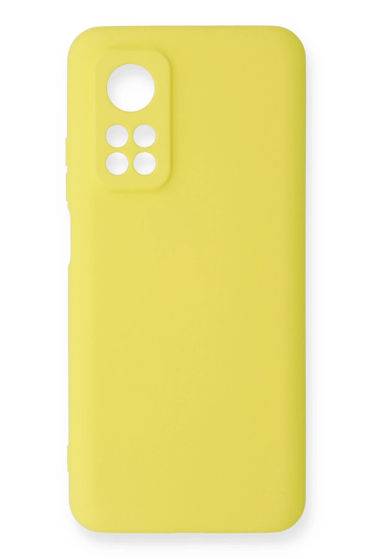 Newface Xiaomi Mi 10T Kılıf Nano içi Kadife Silikon - Sarı