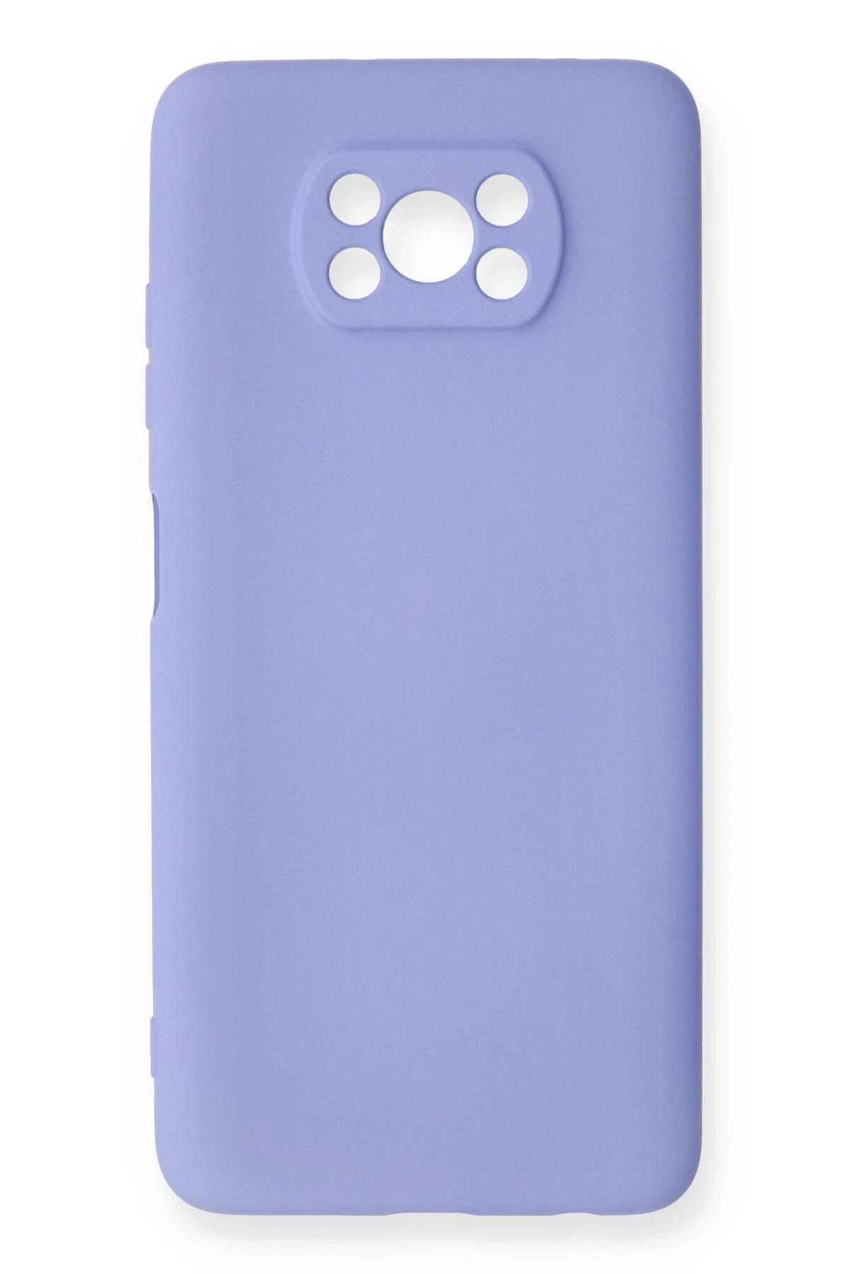 Newface Xiaomi Pocophone X3 Kılıf Nano içi Kadife Silikon - Lila